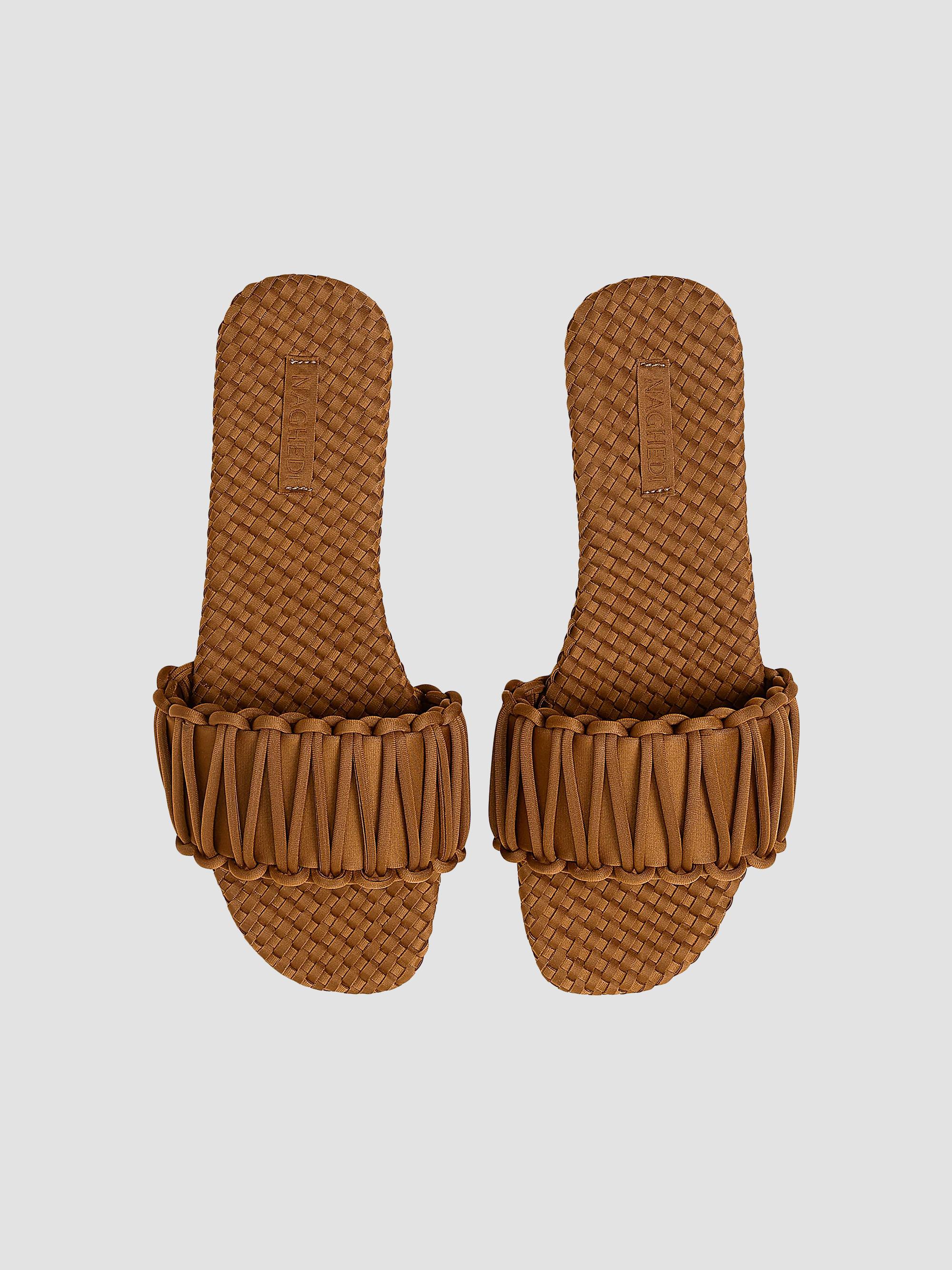 Naghedi Women's Athens Slide Sandals - Teak | Thumbnail 3