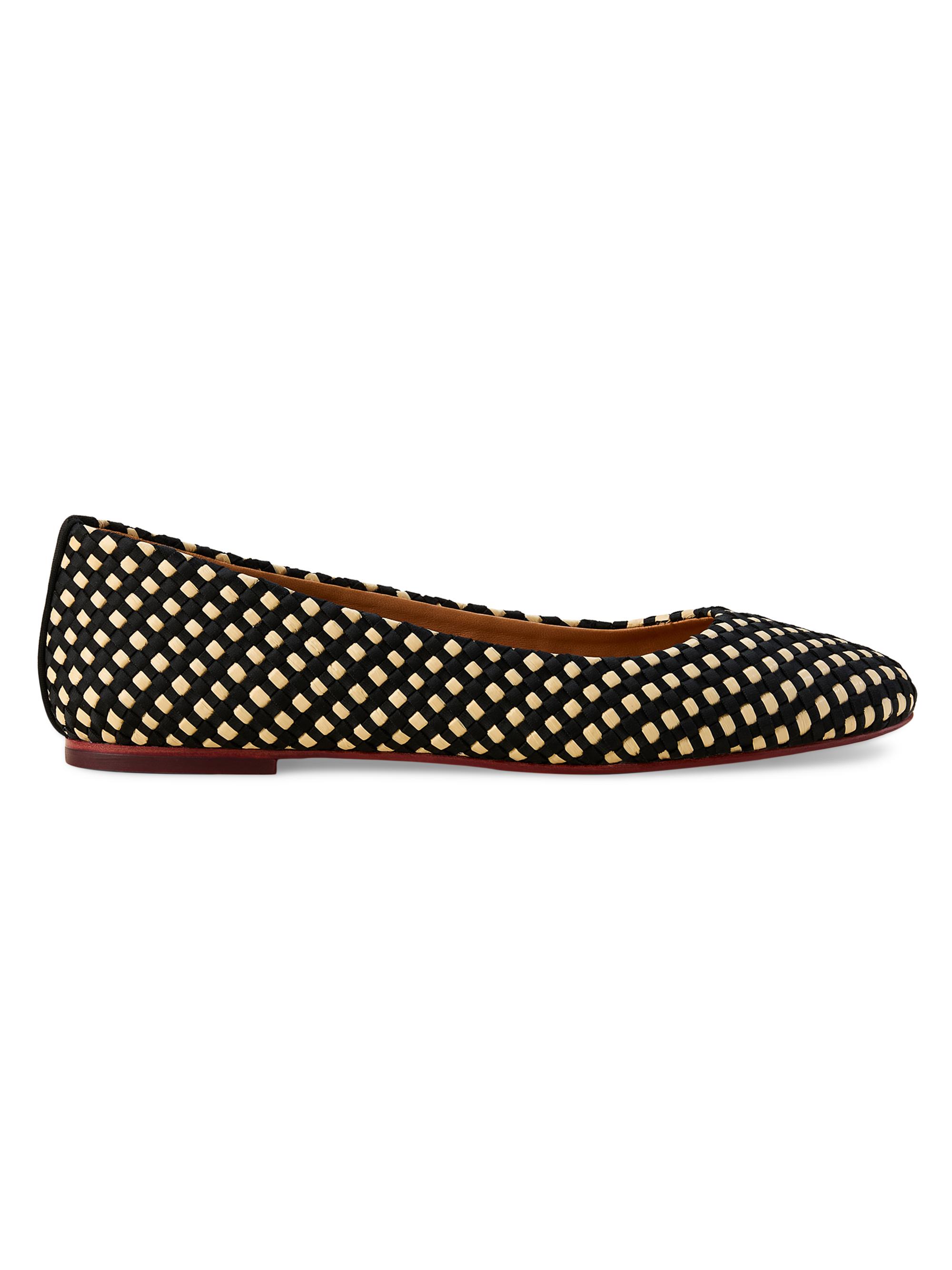 Naghedi Women's Nomad Raffia Ballet Flats - Costa