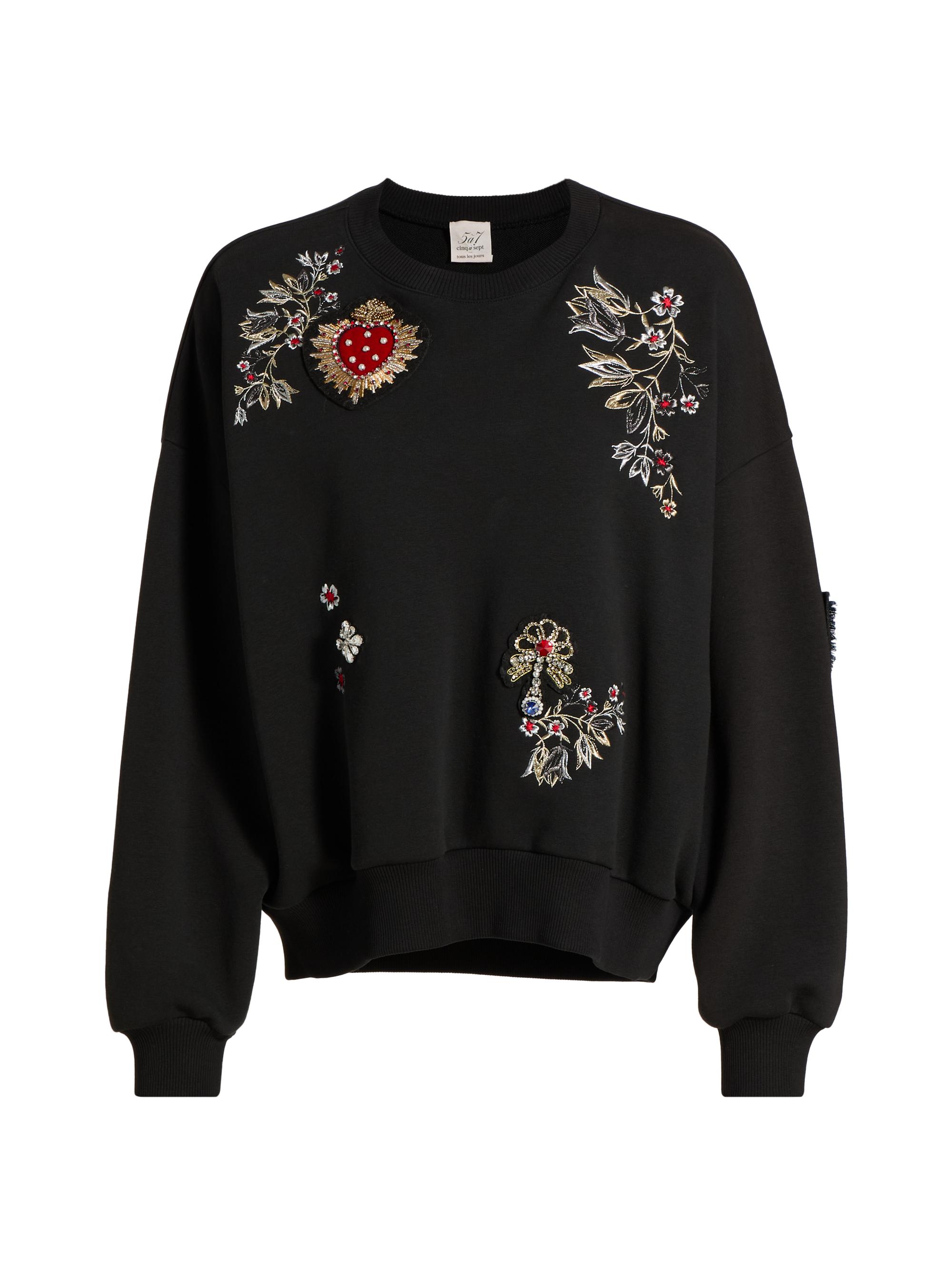 Cinq à Sept Brandy Layered Necklace Sweater | Saks Fifth Avenue