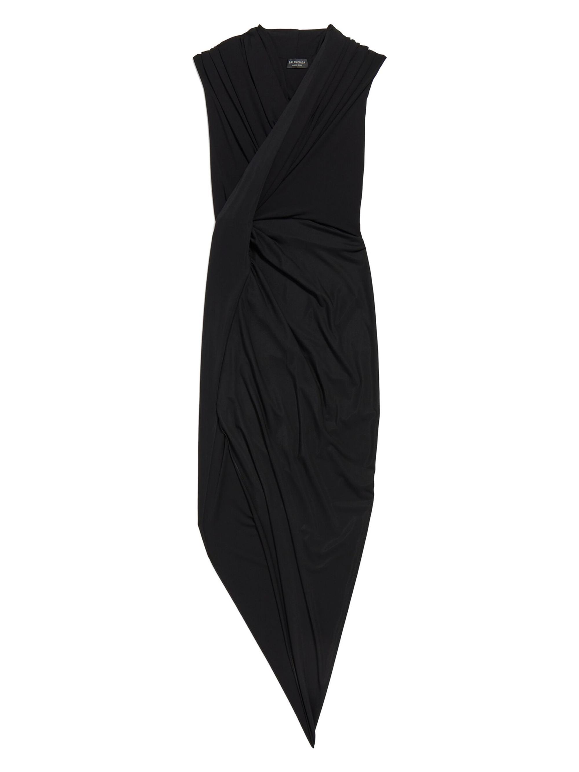 Balenciaga Women's Draped Dress - Black