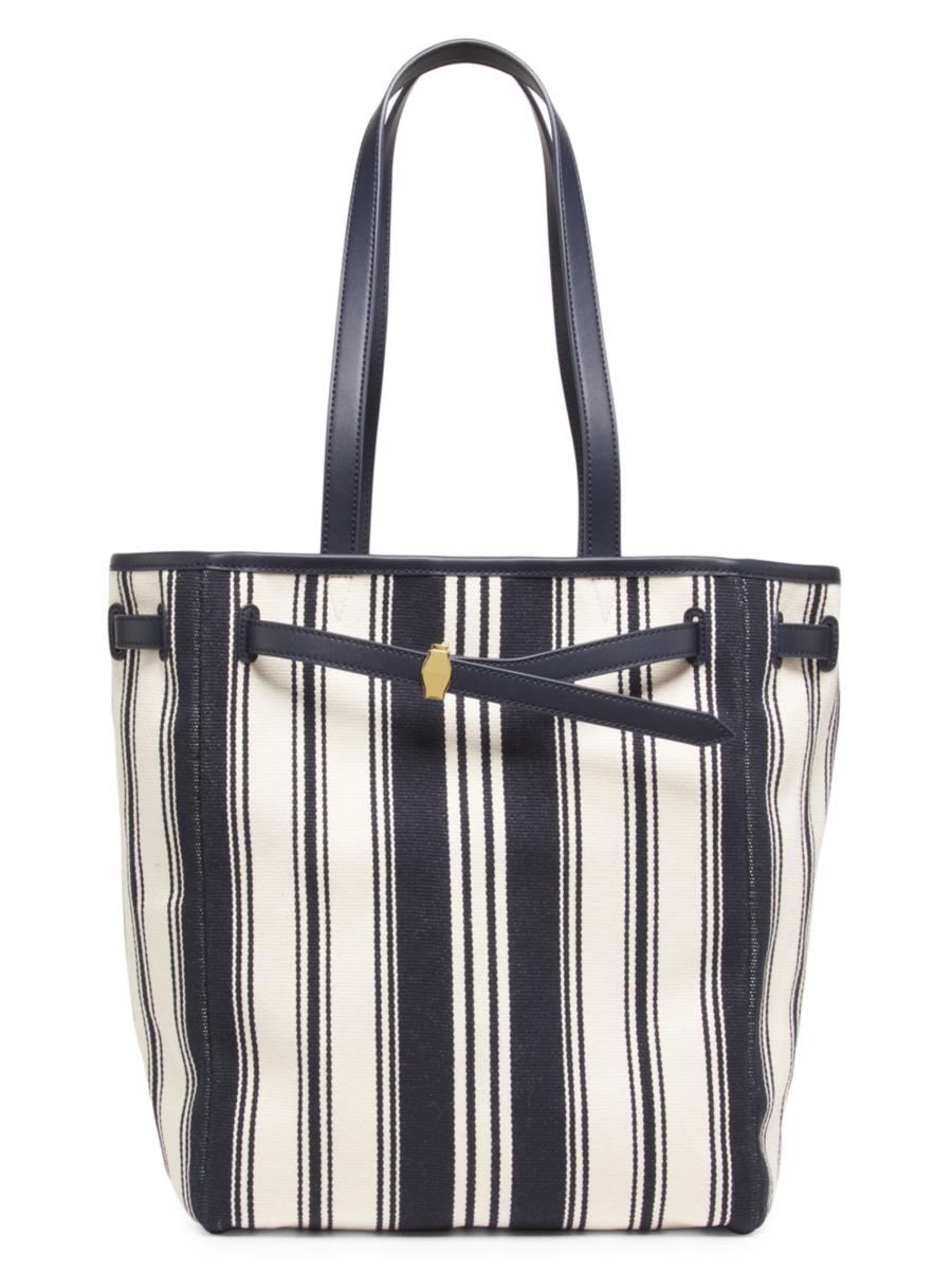 Veronica Beard Women's Dash Striped Canvas Tote Bag In Multi
