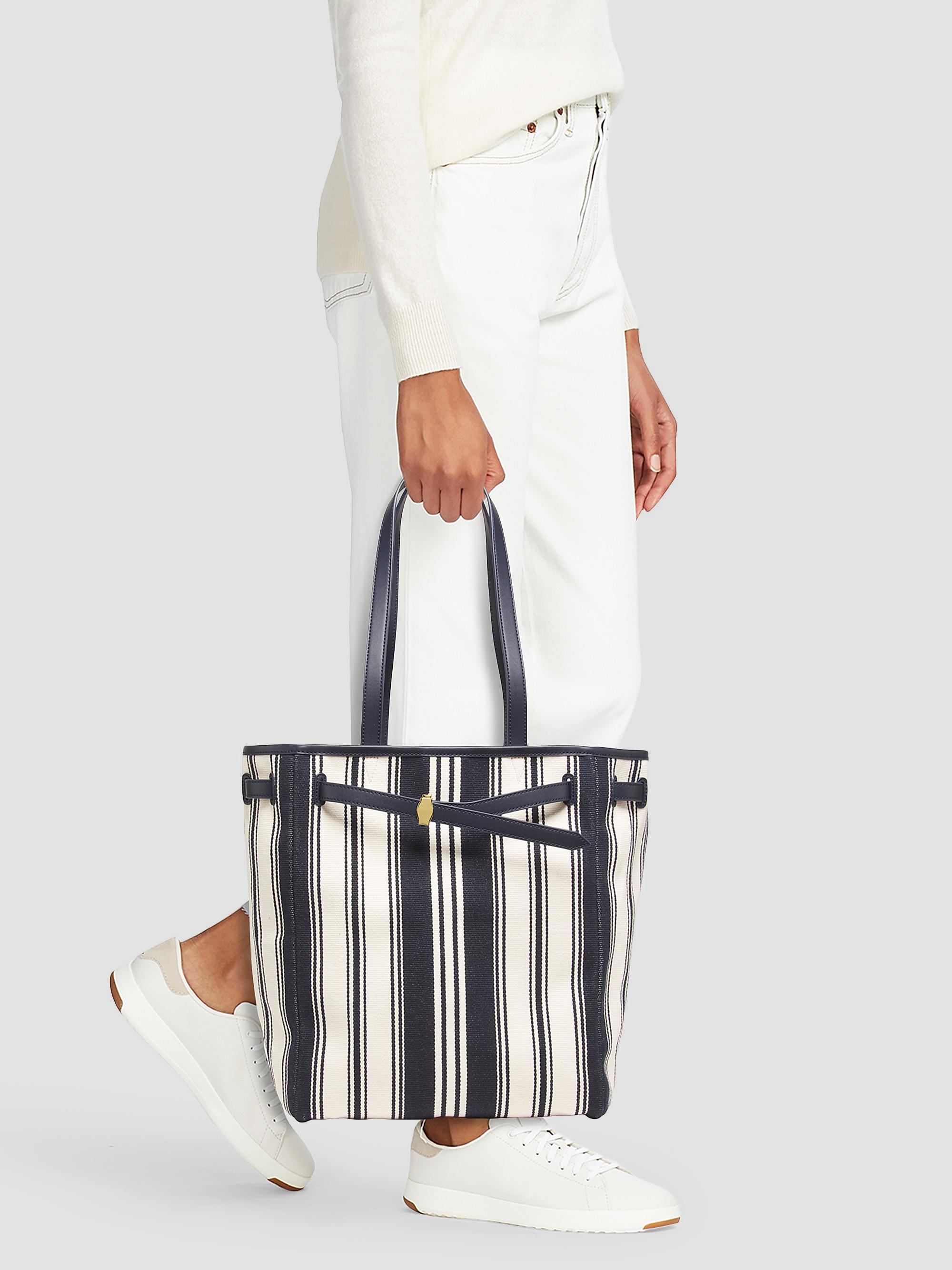 Veronica Beard Dash Striped Canvas Tote Bag | Saks Fifth Avenue