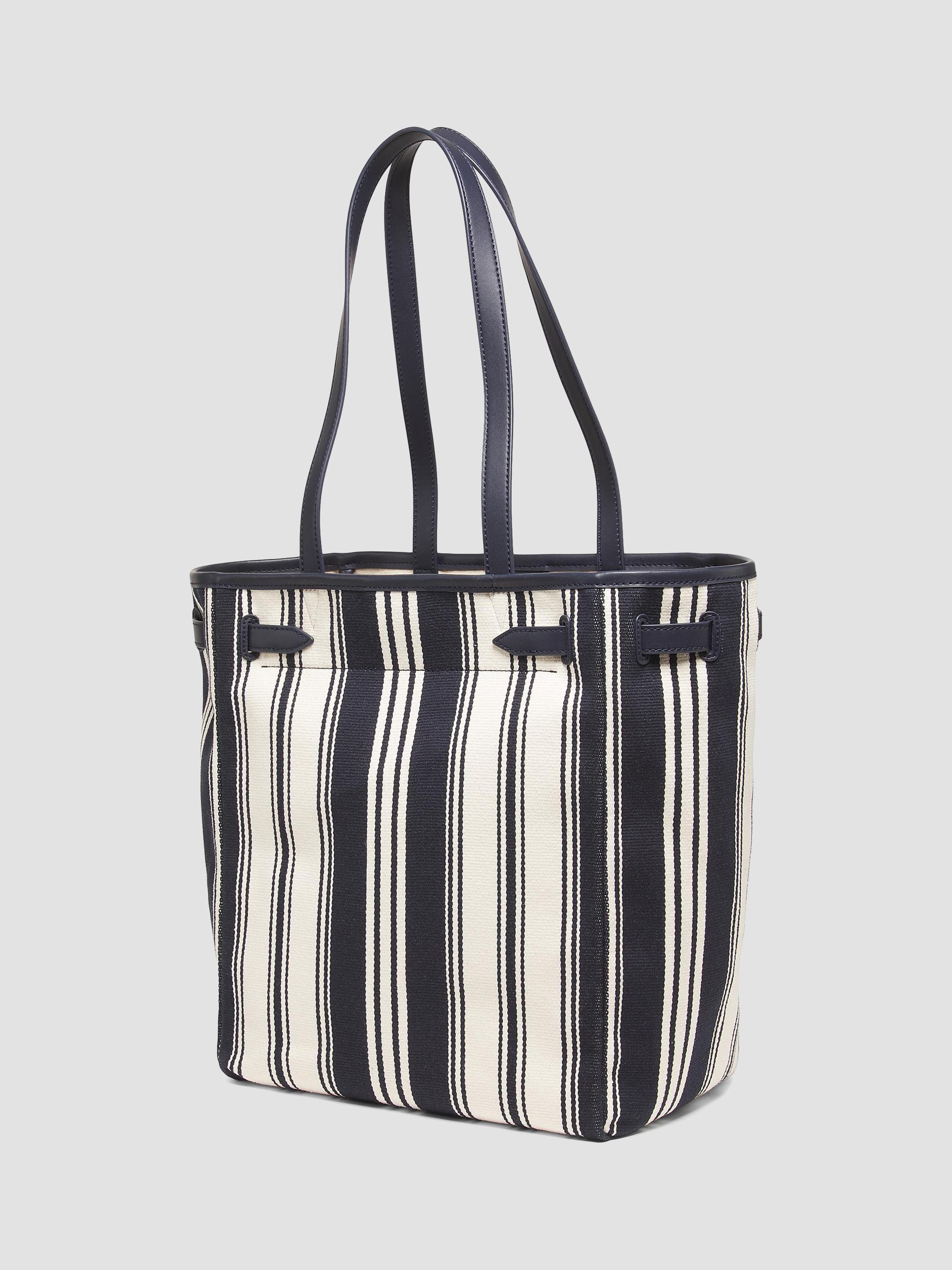 Veronica Beard Dash Striped Canvas Tote Bag | Saks Fifth Avenue