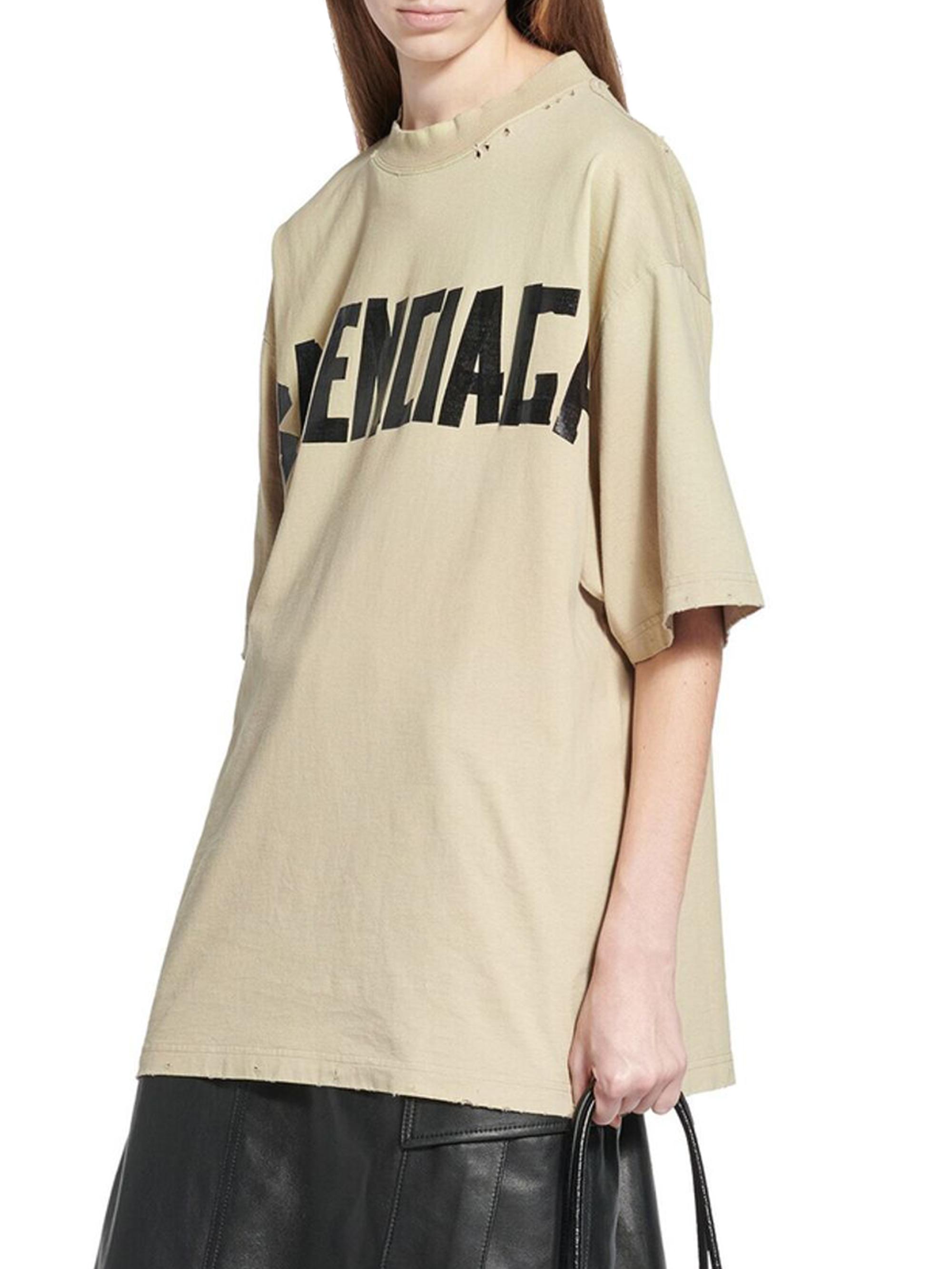 BALENCIAGA TAPE TYPE Tシャツ ミディアムフィット 0400018942285_BLACKFADED?wid=