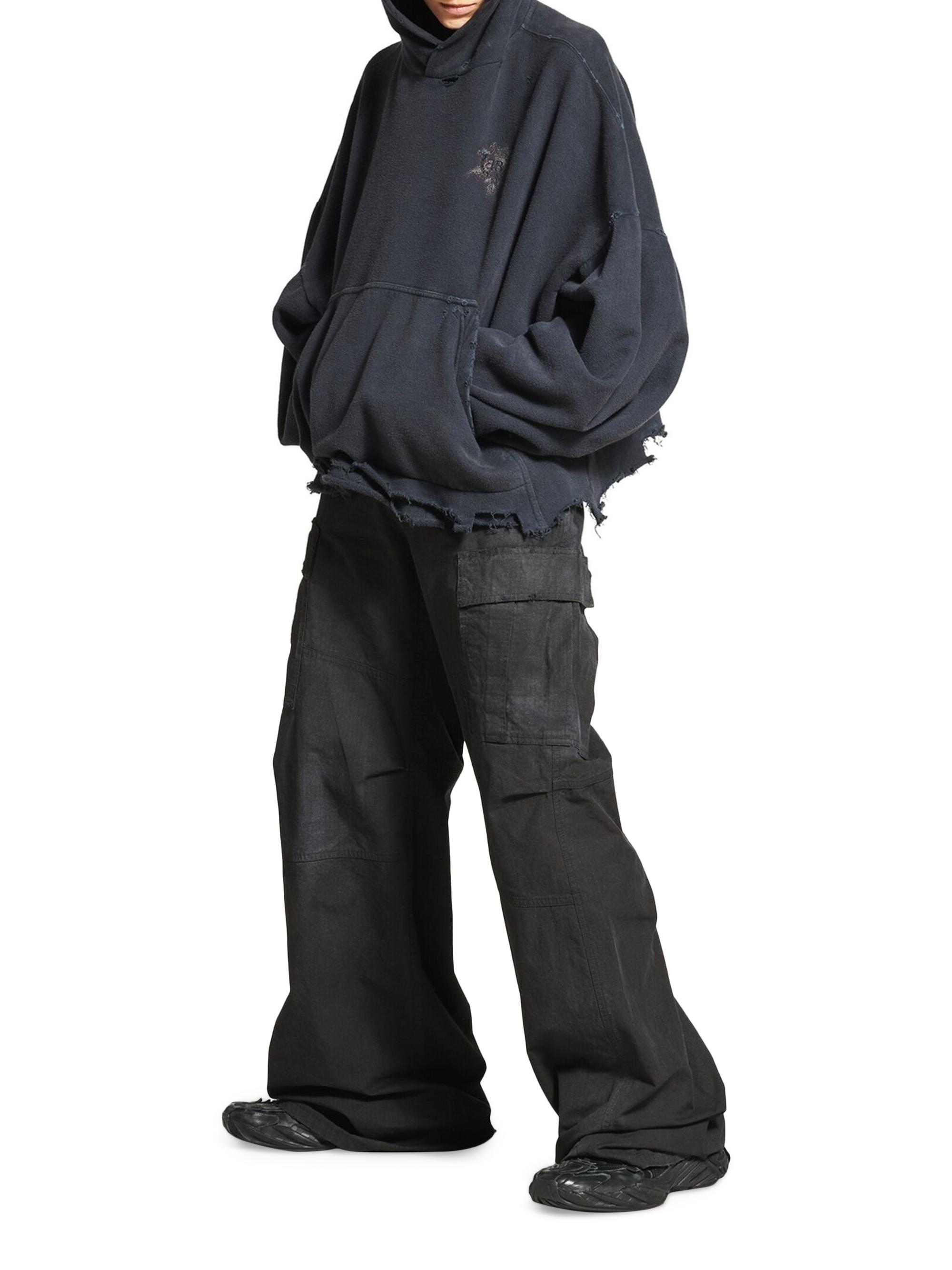 Balenciaga Nail Polish Cropped Hoodie | Saks Fifth Avenue