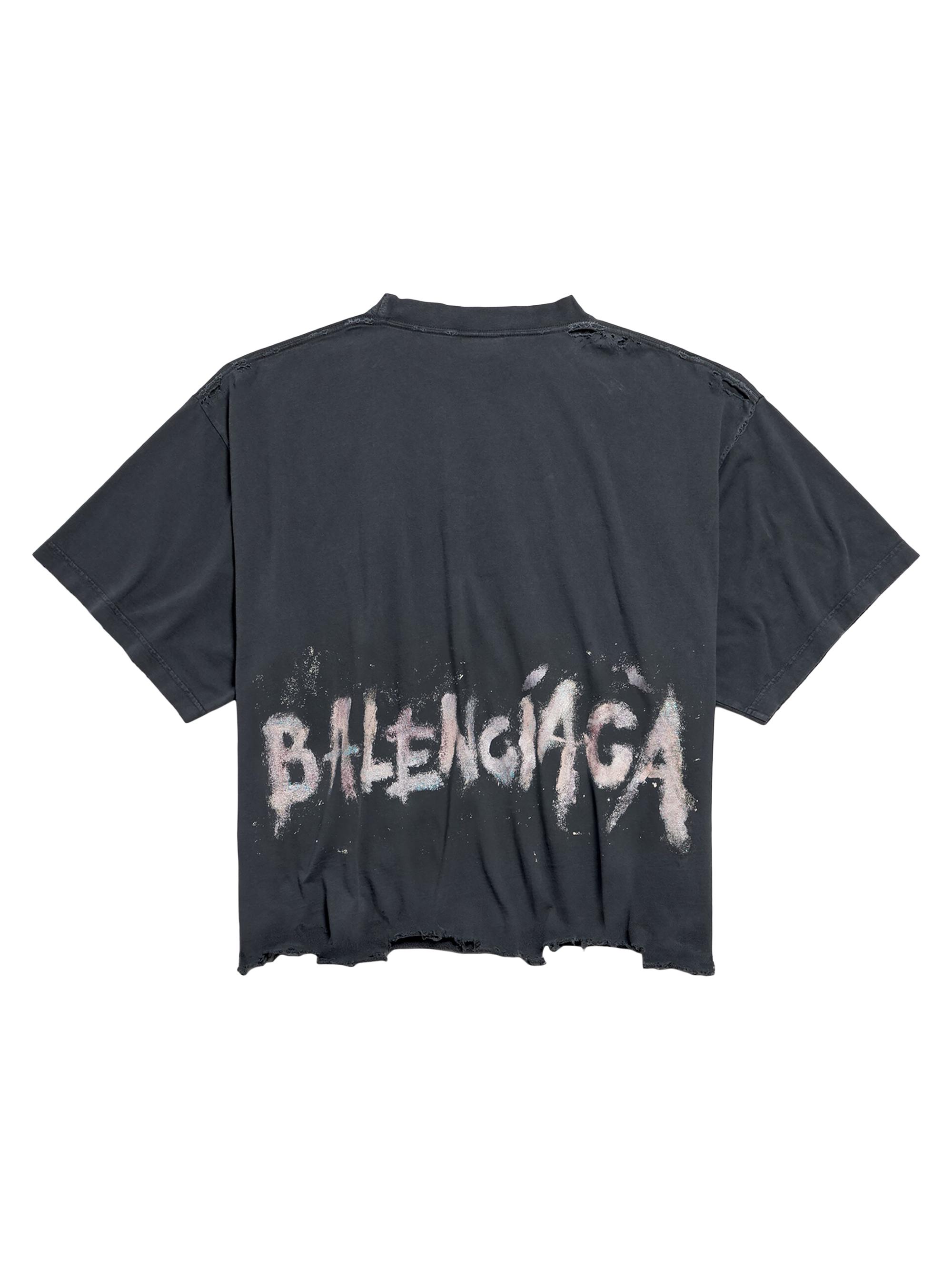 BALENCIAGA 24SS 美品 ネイルポリッシュ クロップド Tシャツ Balenciaga Nail Polish Cropped T-Shirt | Saks Fifth Avenue