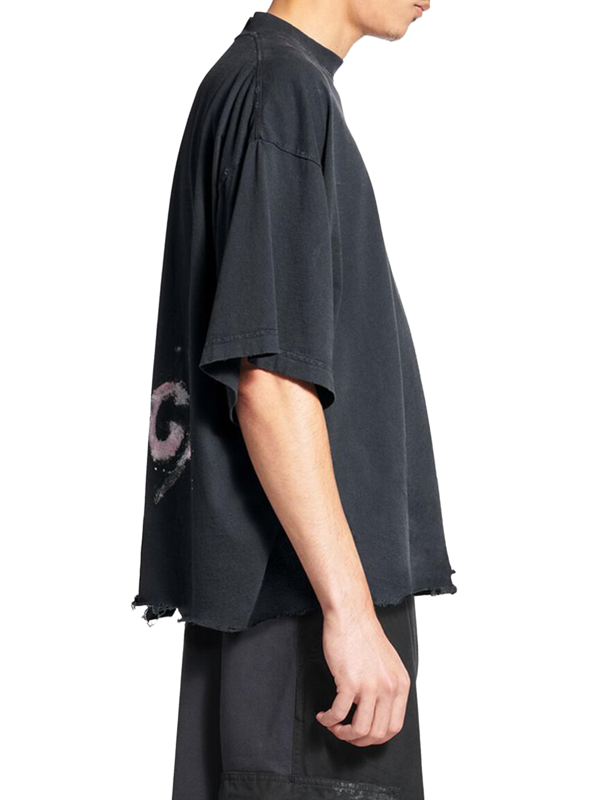 BALENCIAGA 24SS 美品 ネイルポリッシュ クロップド Tシャツ Balenciaga Nail Polish Cropped T-Shirt | Saks Fifth Avenue