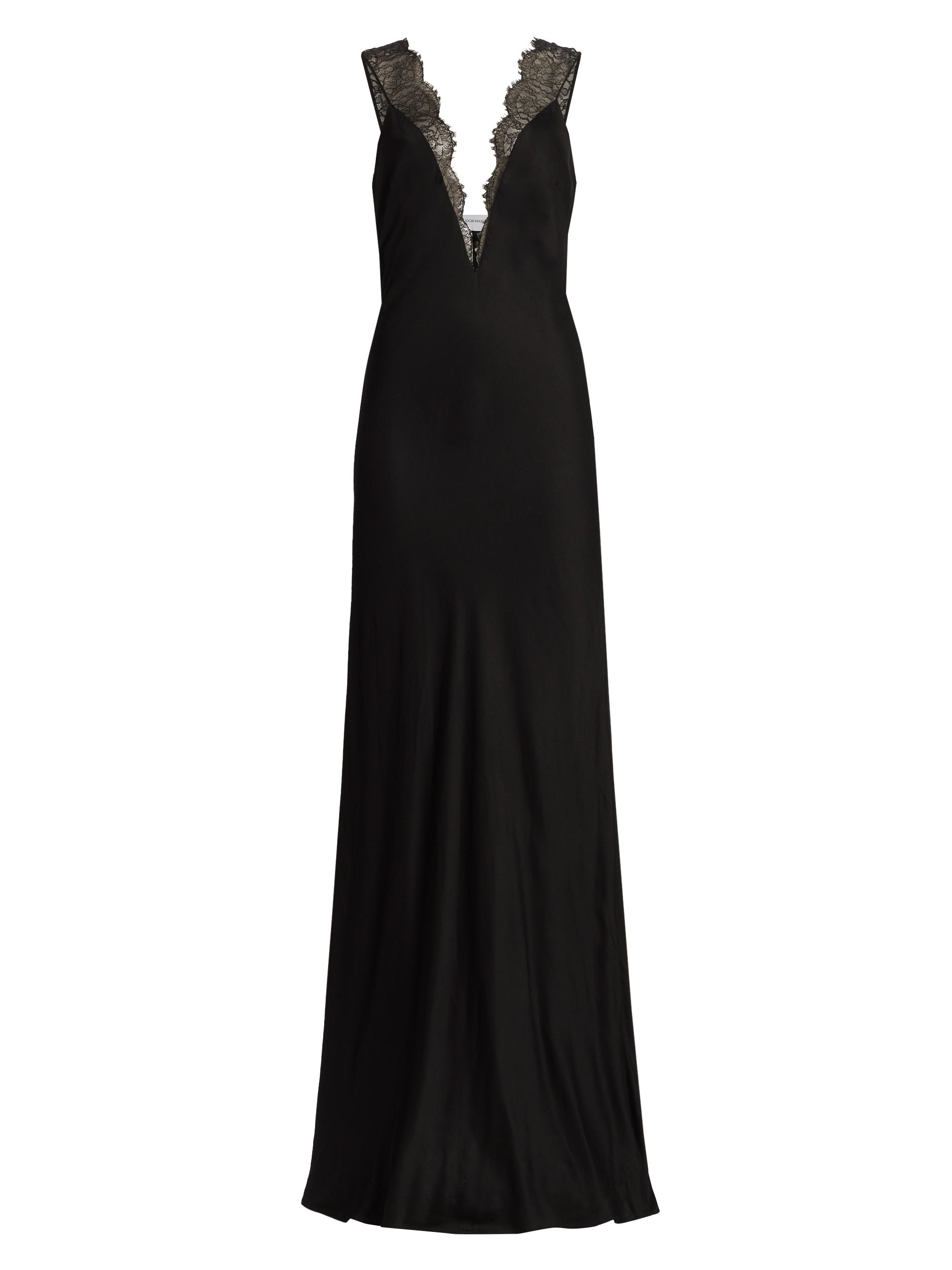 Brandon Maxwell Women's The Malone Lace-Trim Gown - Black