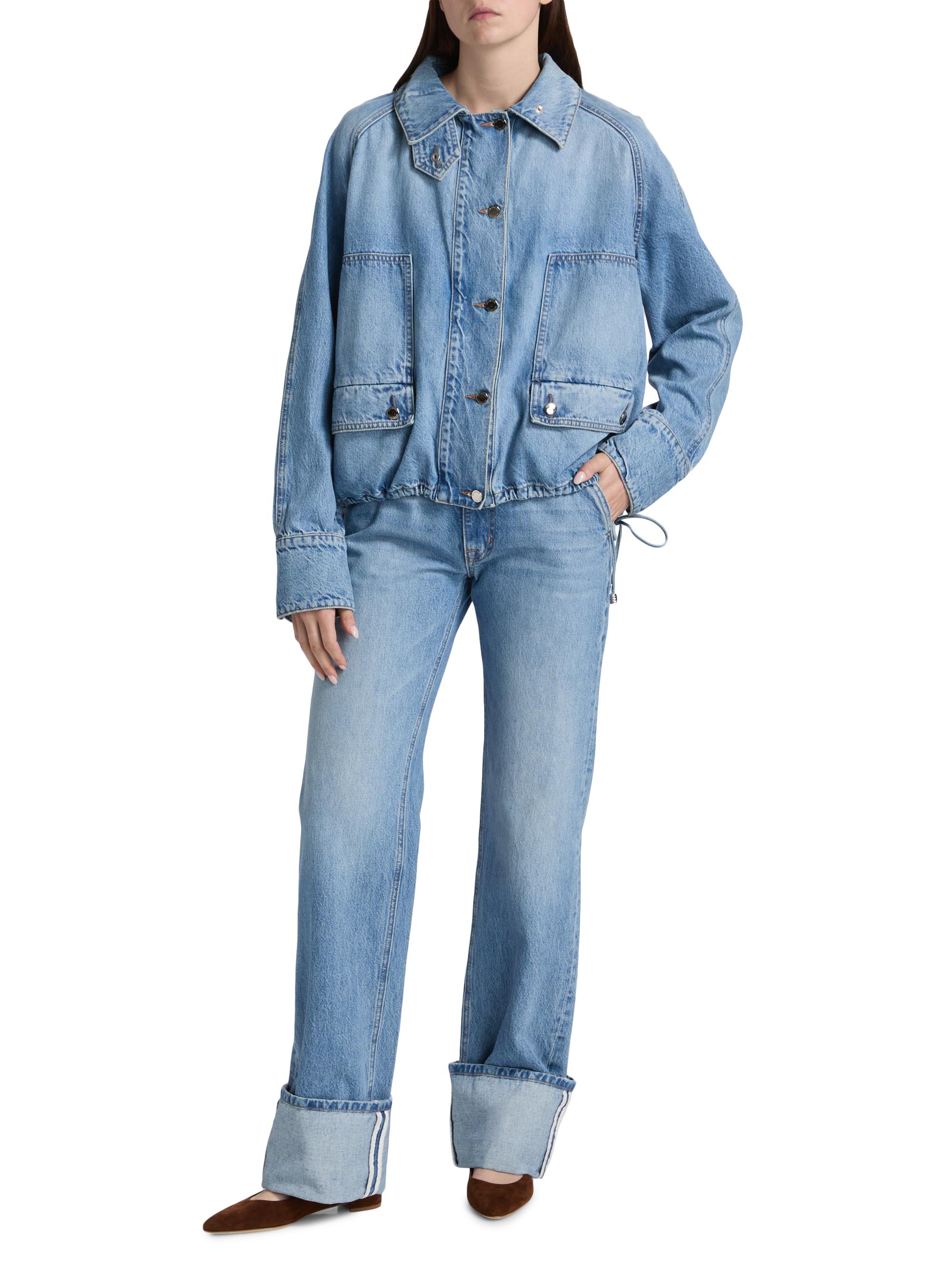 Brandon Maxwell The Alexa Cuffed Jeans | Saks Fifth Avenue