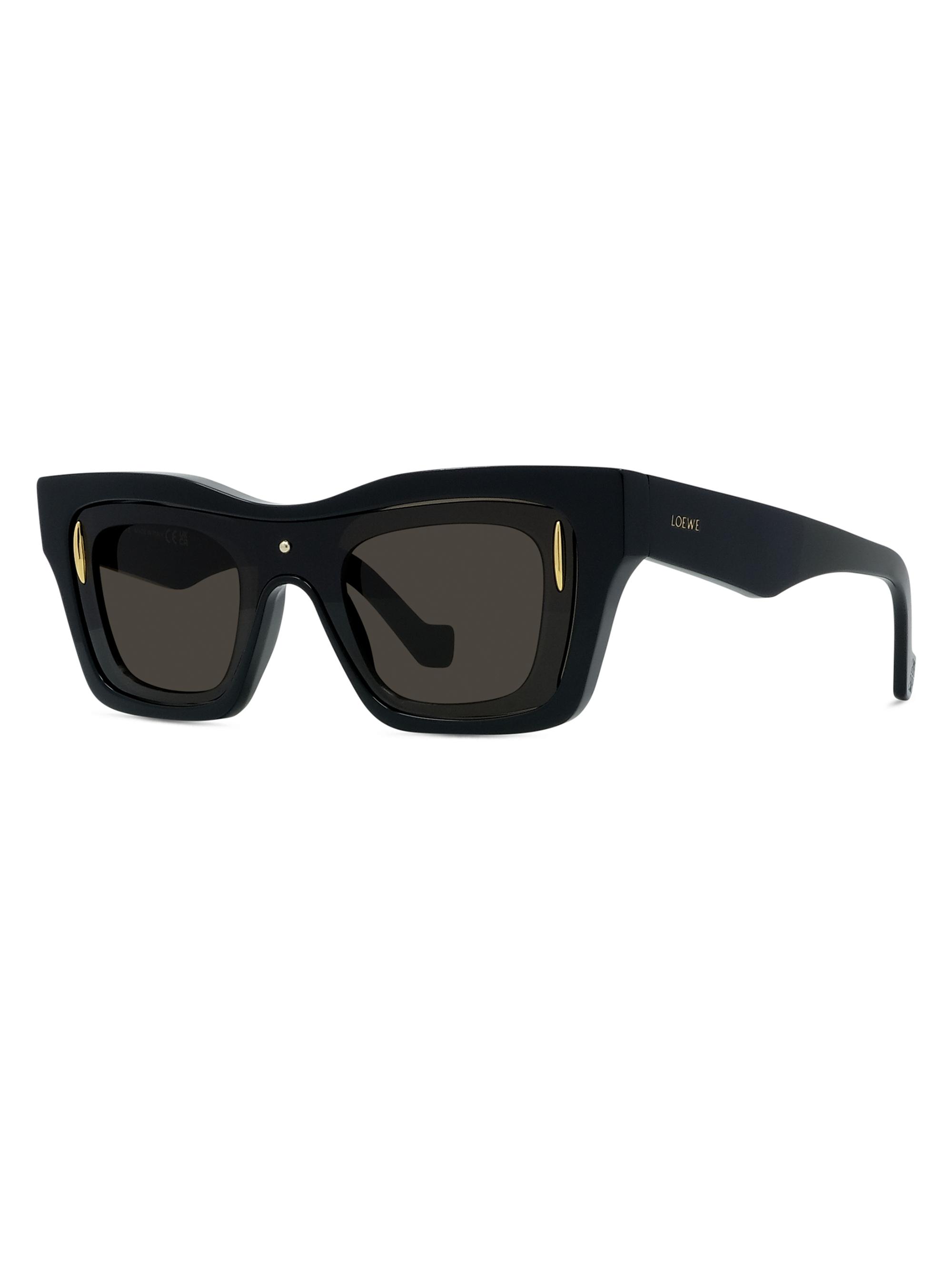 LOEWE Signature 53MM Square Sunglasses | Saks Fifth Avenue
