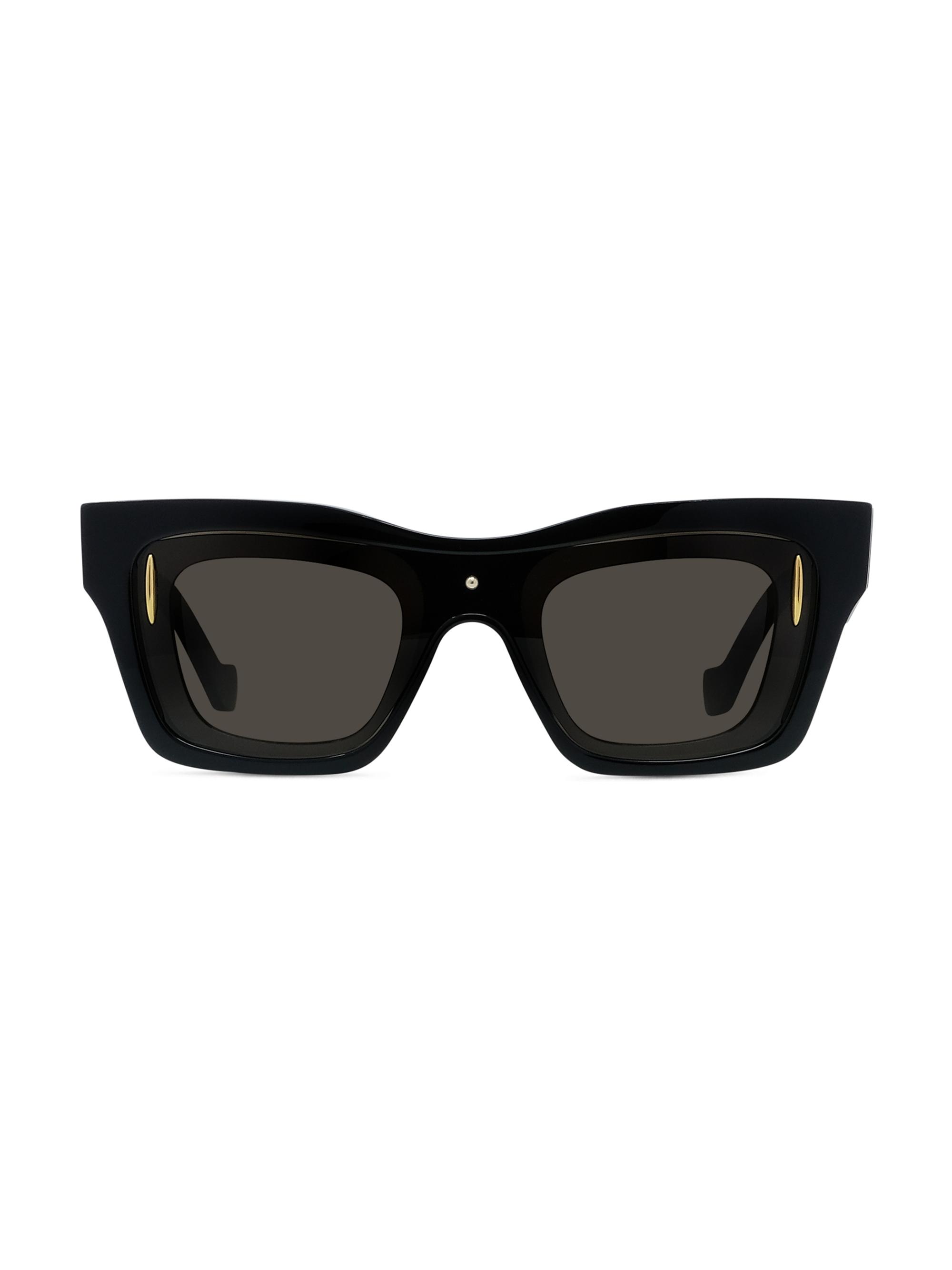 LOEWE Signature 53MM Square Sunglasses | Saks Fifth Avenue