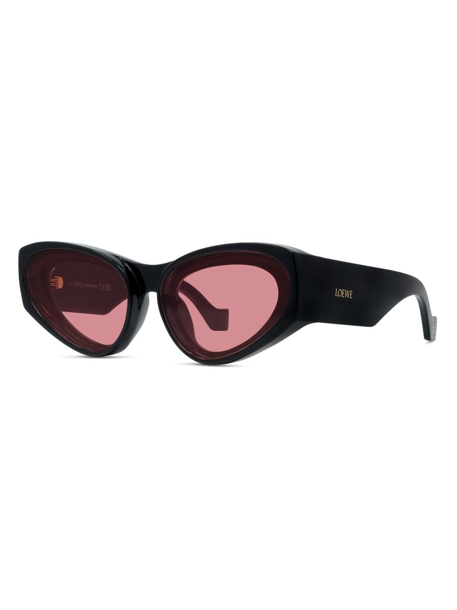 *LOEWE*キャットアイサングラス シグネチャー ハバナ マーブル LOEWE LOEWE x Paula's Ibiza Havana 62MM Cat-Eye Sunglasses