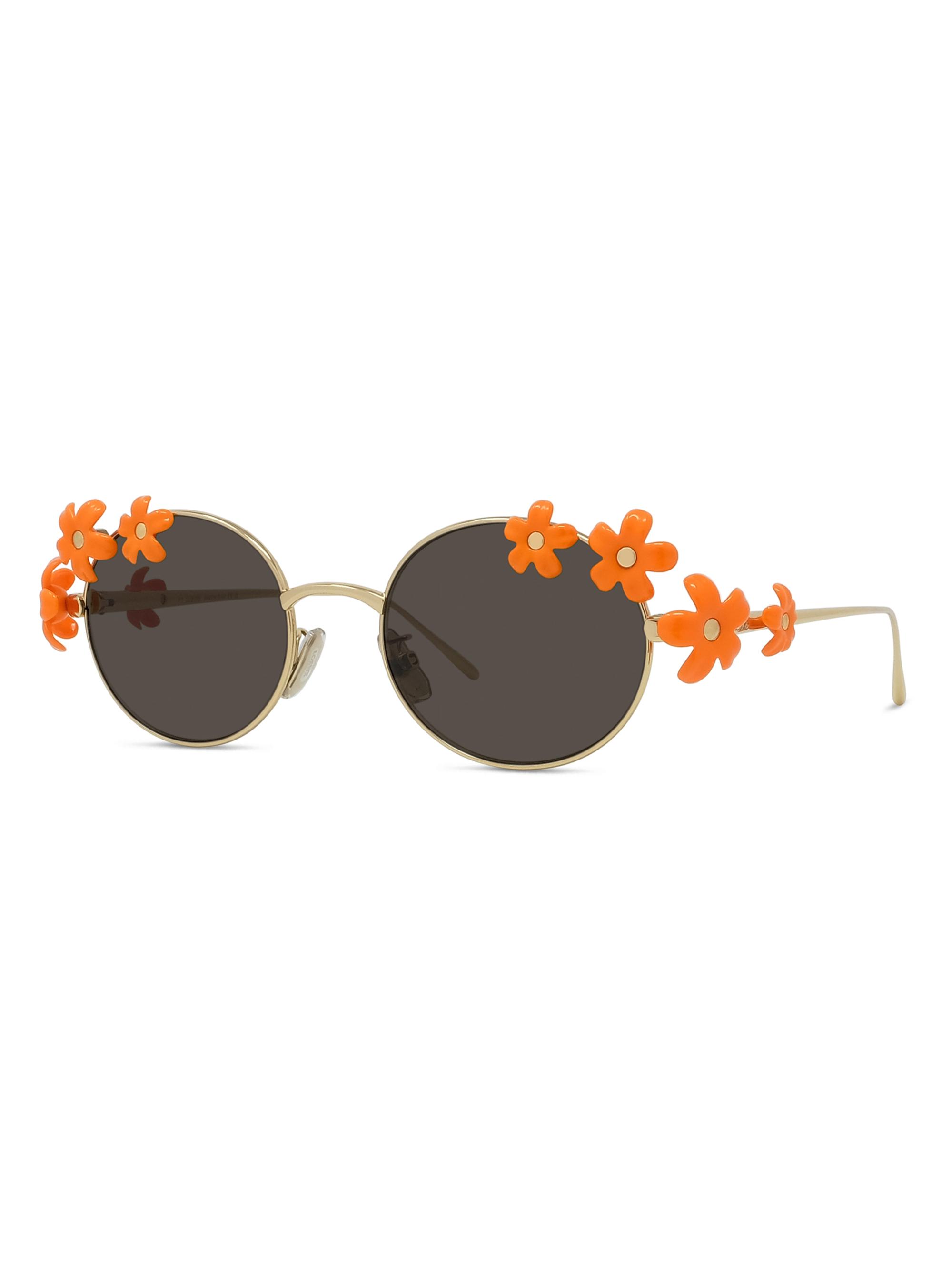 LOEWE Women's  x Paula's Ibiza 51MM Round Sunglasses - Gold Orange Brown