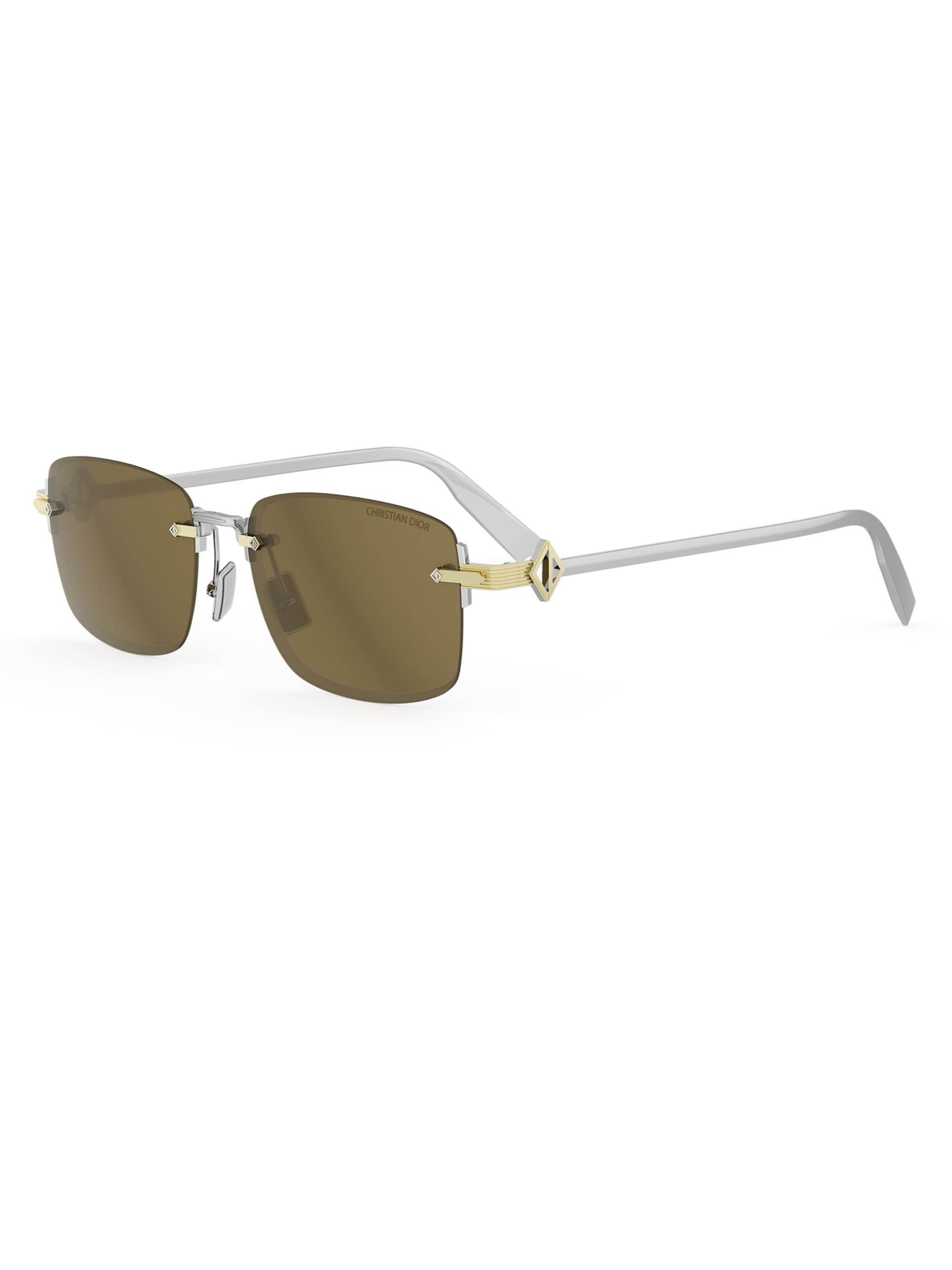 DIOR CD Diamond S11U 54MM Rectangular Sunglasses | Saks Fifth Avenue