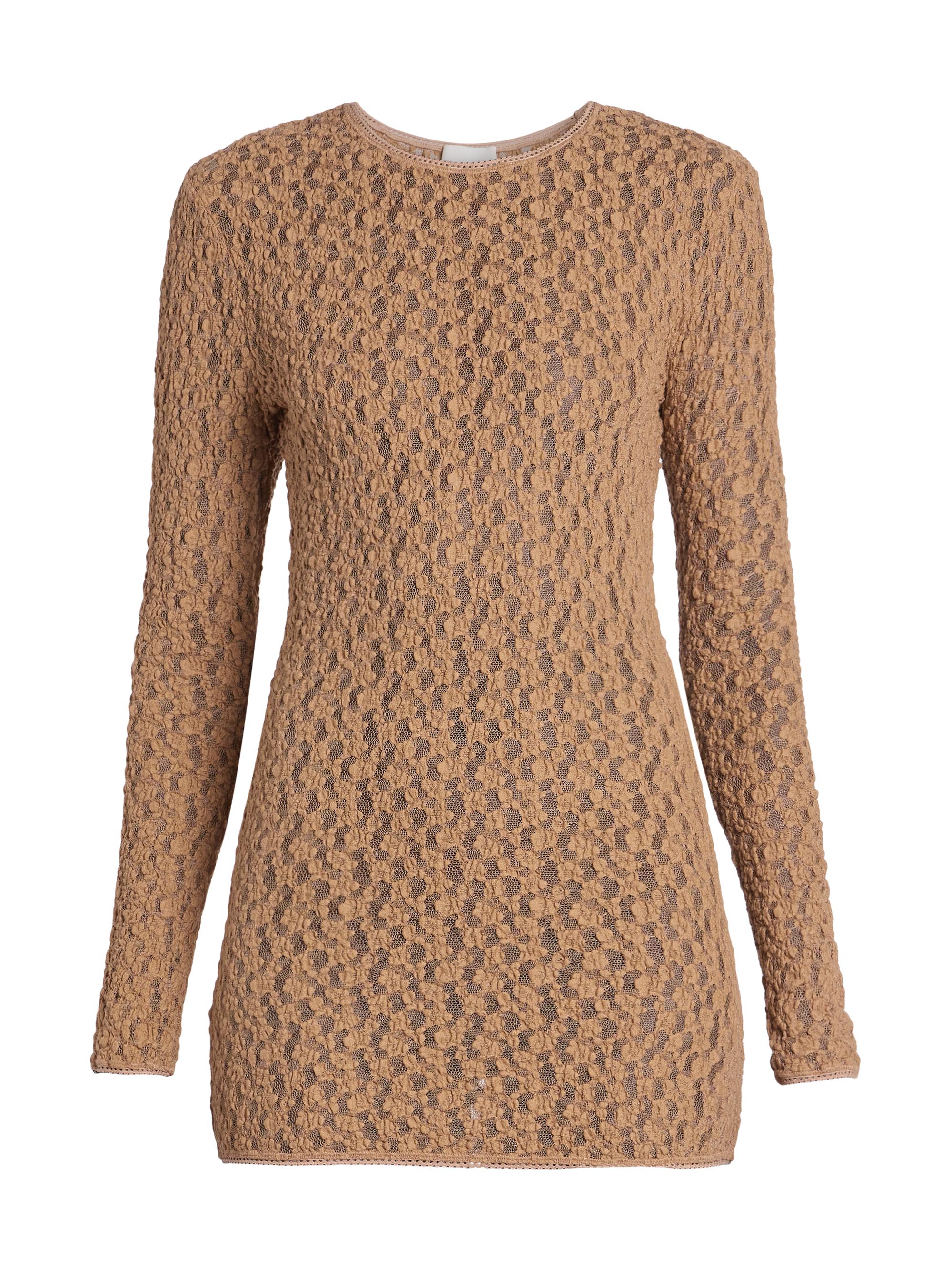 Isabel Marant Women's Gaelle Open-Knit Top - Tan