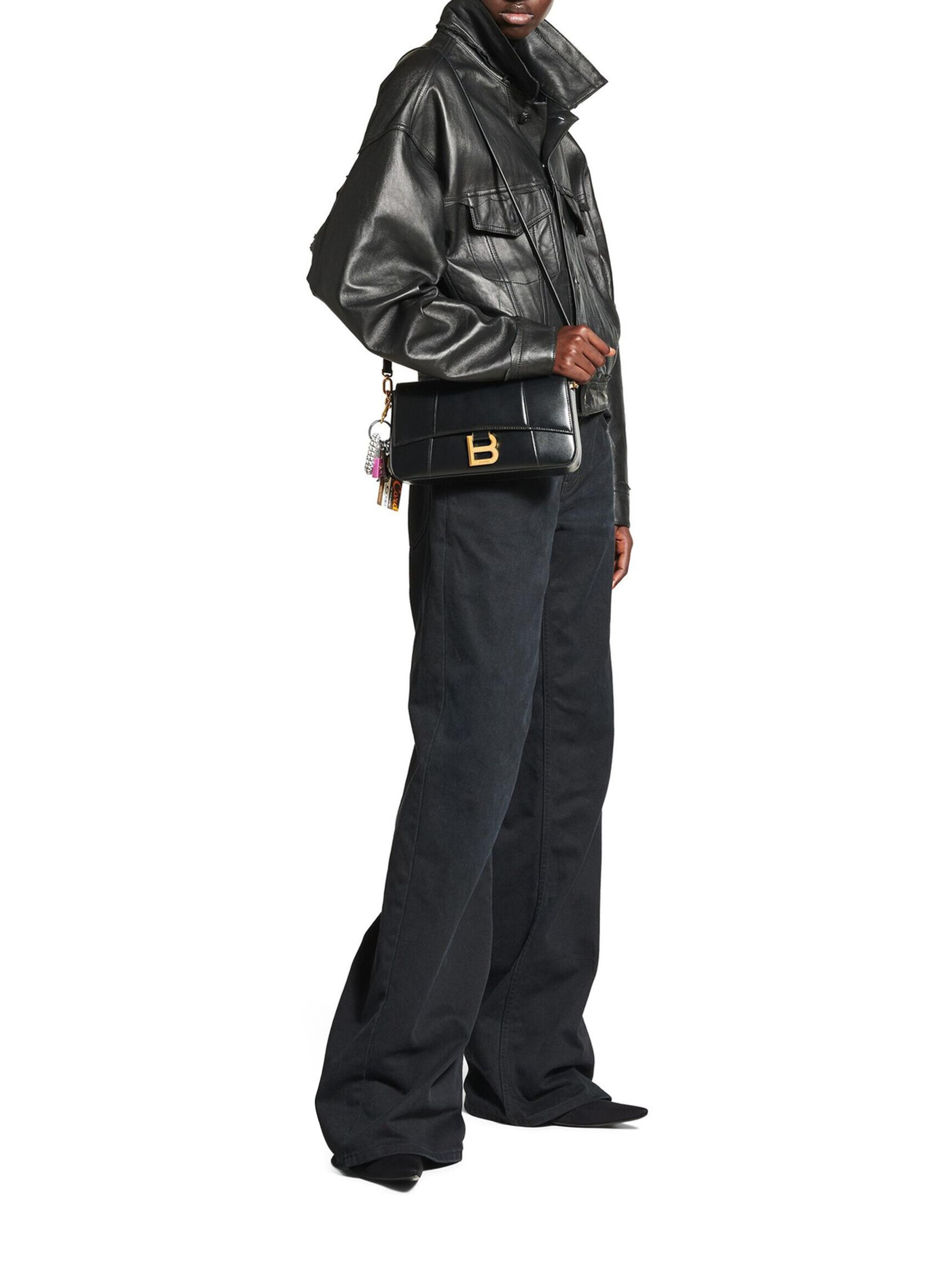 Balenciaga Hourglass Medium Sling Shoulder Bag with Charms