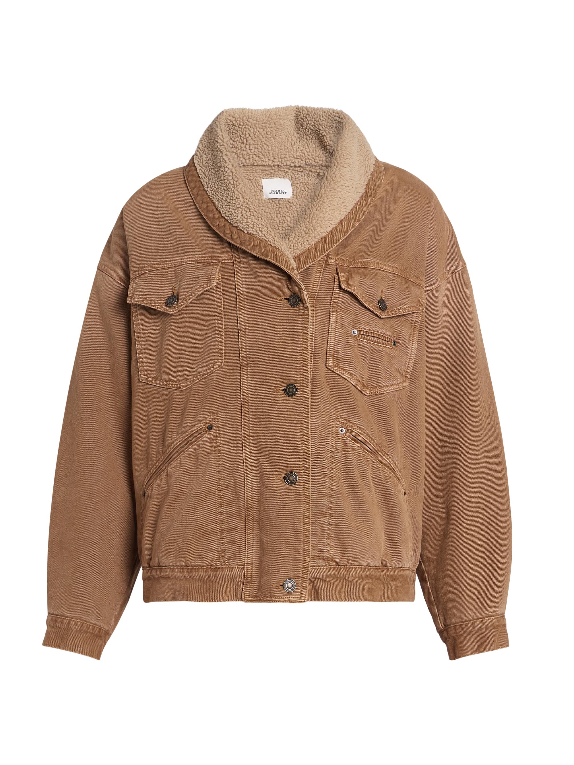 Isabel Marant Pimia Fleece-Lined Trucker Jacket | Saks Fifth Avenue
