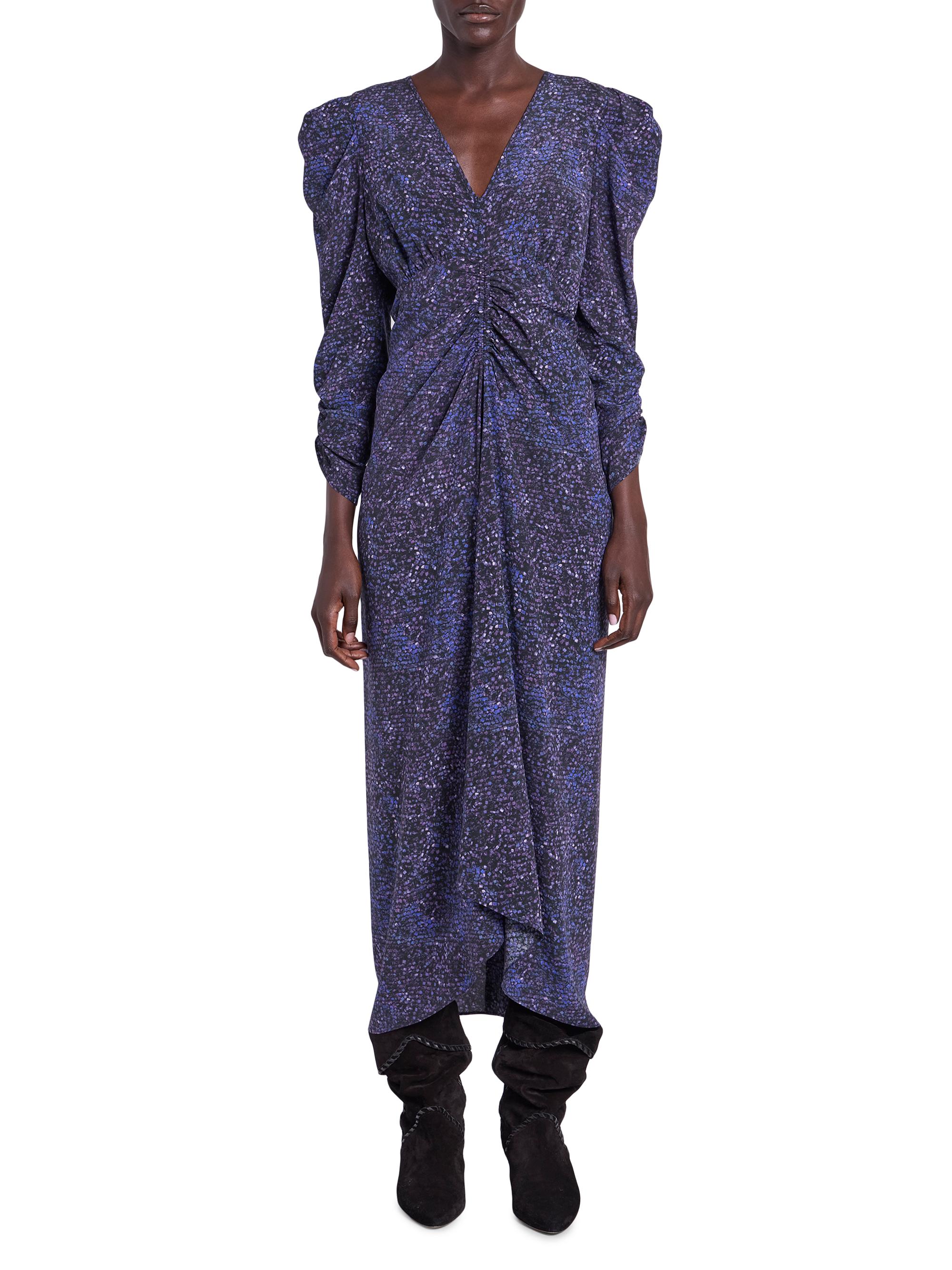 Isabel Marant Albini Printed Silk-Blend Midi-Dress | Saks Fifth Avenue