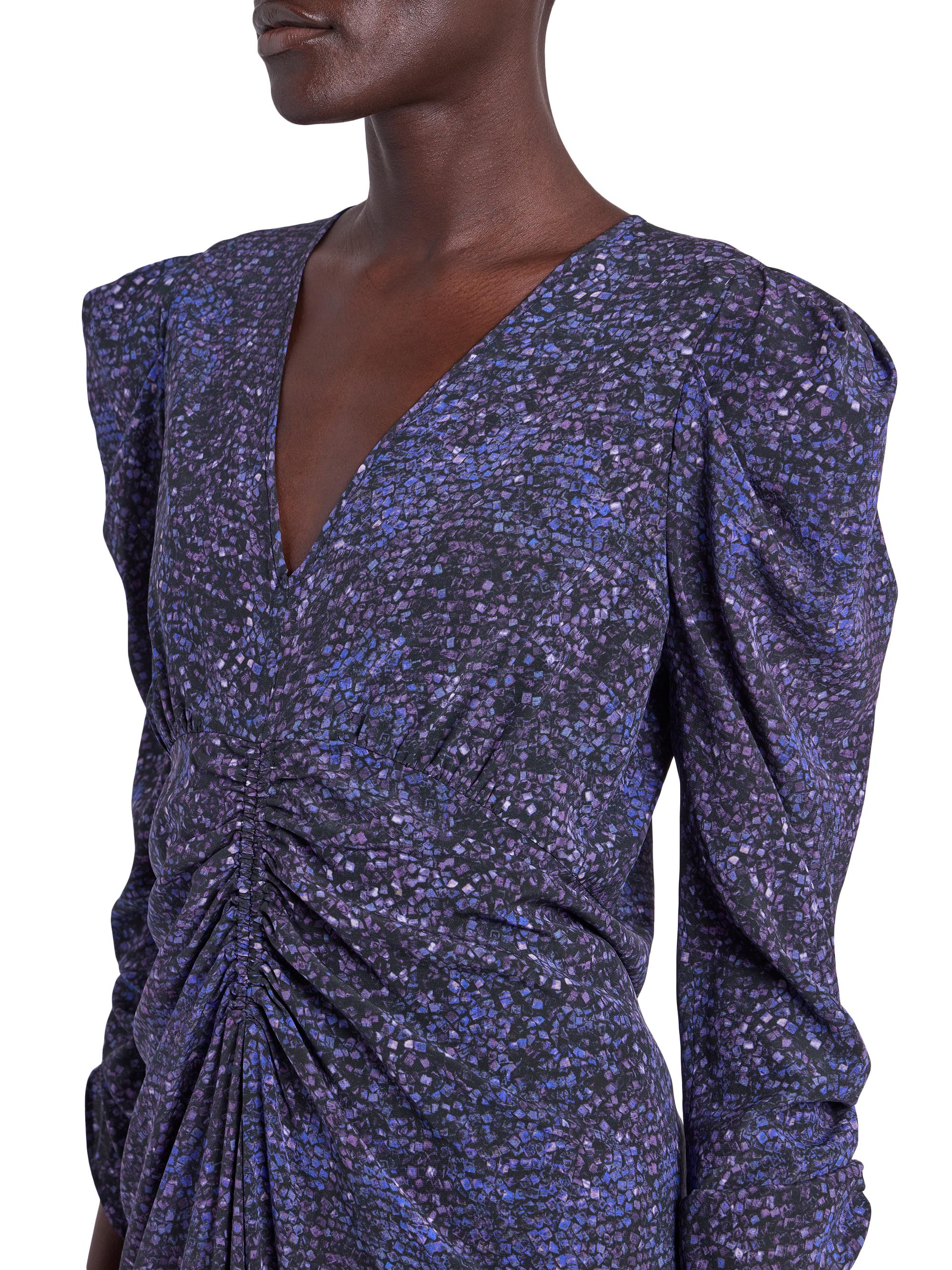 Isabel Marant Albini Printed Silk-Blend Midi-Dress | Saks Fifth Avenue