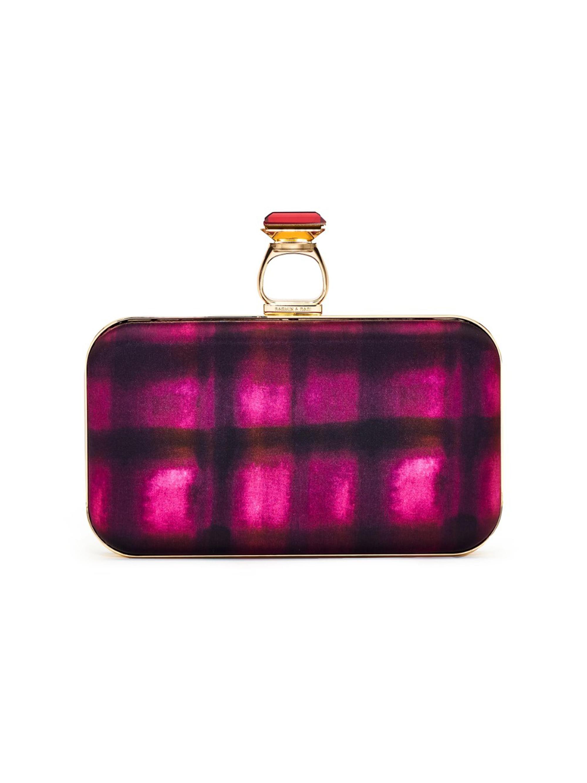 Sachin & Babi Women's On The Rocks Clutch - Pink Shibori