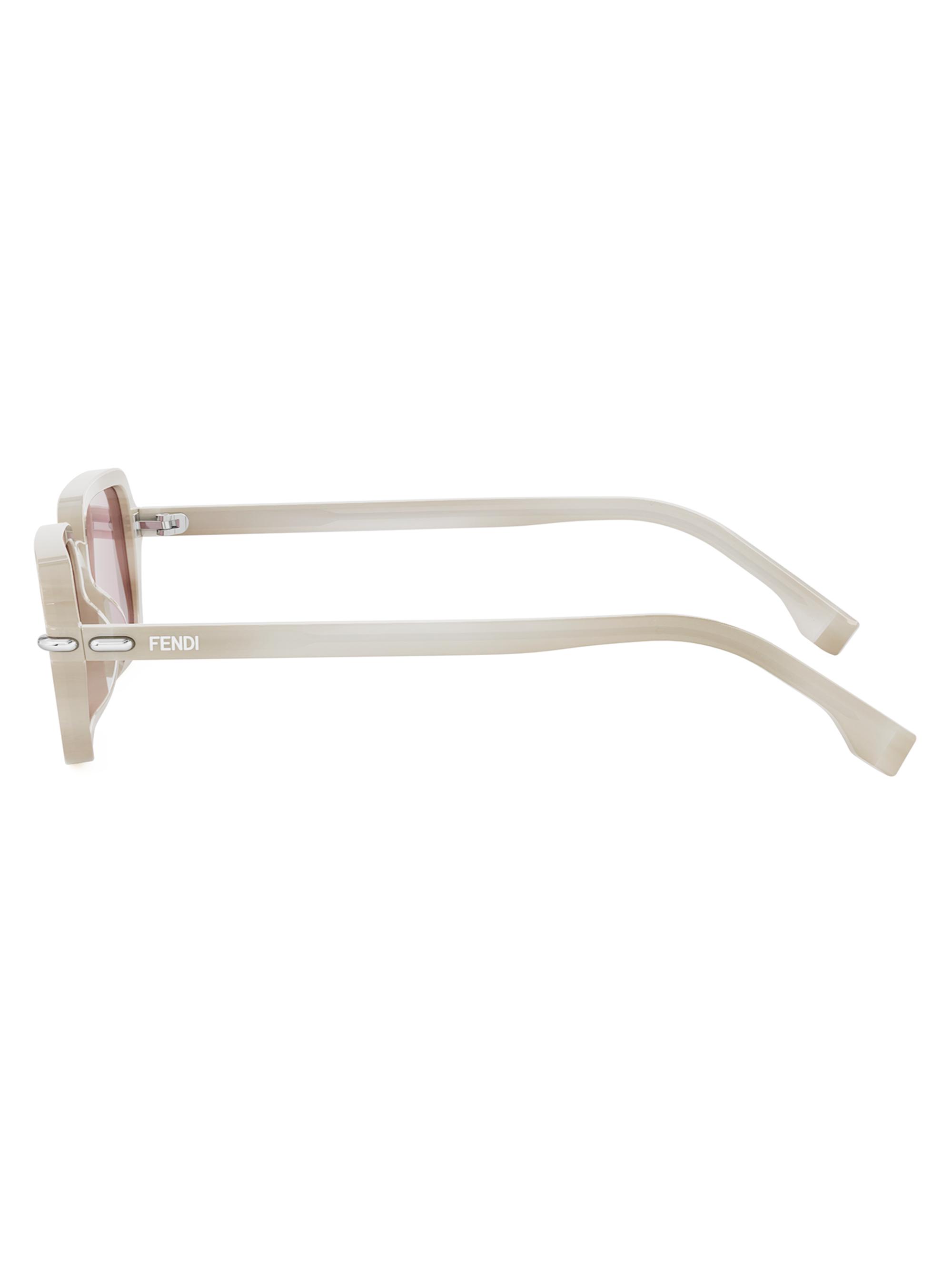 Fendi Fendi Selleria 51MM Rectangular Sunglasses | Saks Fifth Avenue