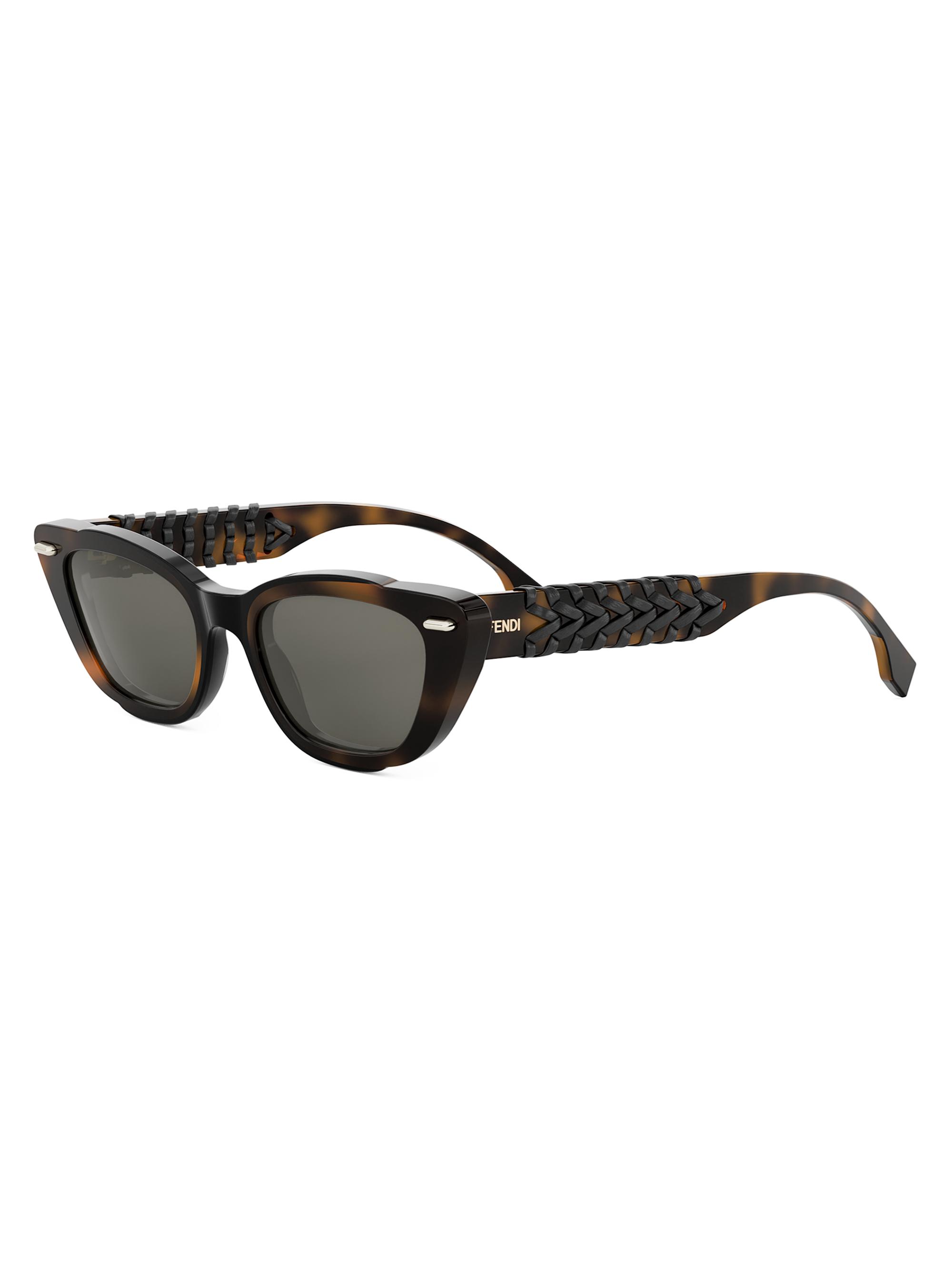 Fendi Fendi Interlace 49MM Cat-Eye Sunglasses | Saks Fifth Avenue