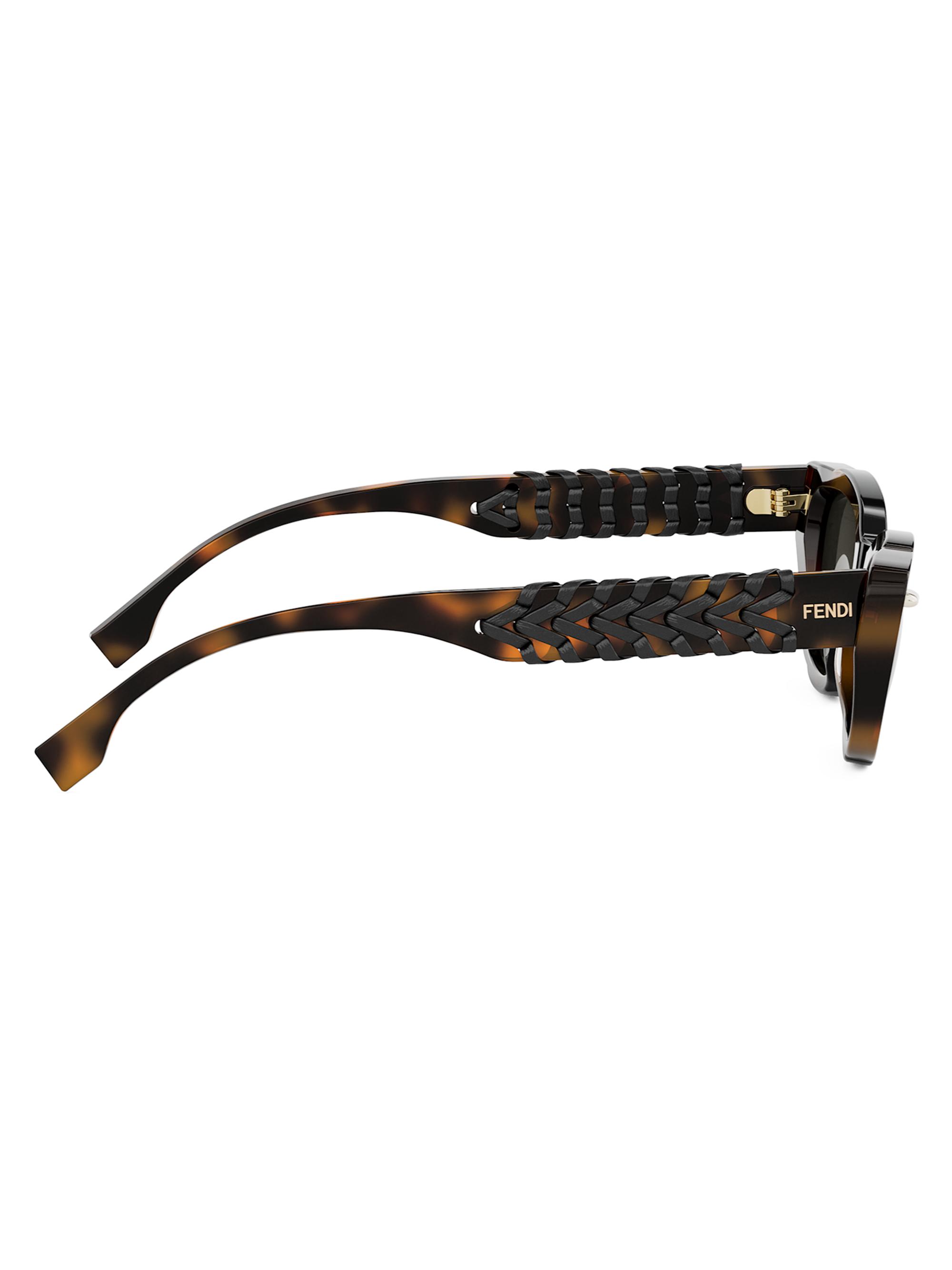 Fendi Fendi Interlace 49MM Cat-Eye Sunglasses | Saks Fifth Avenue