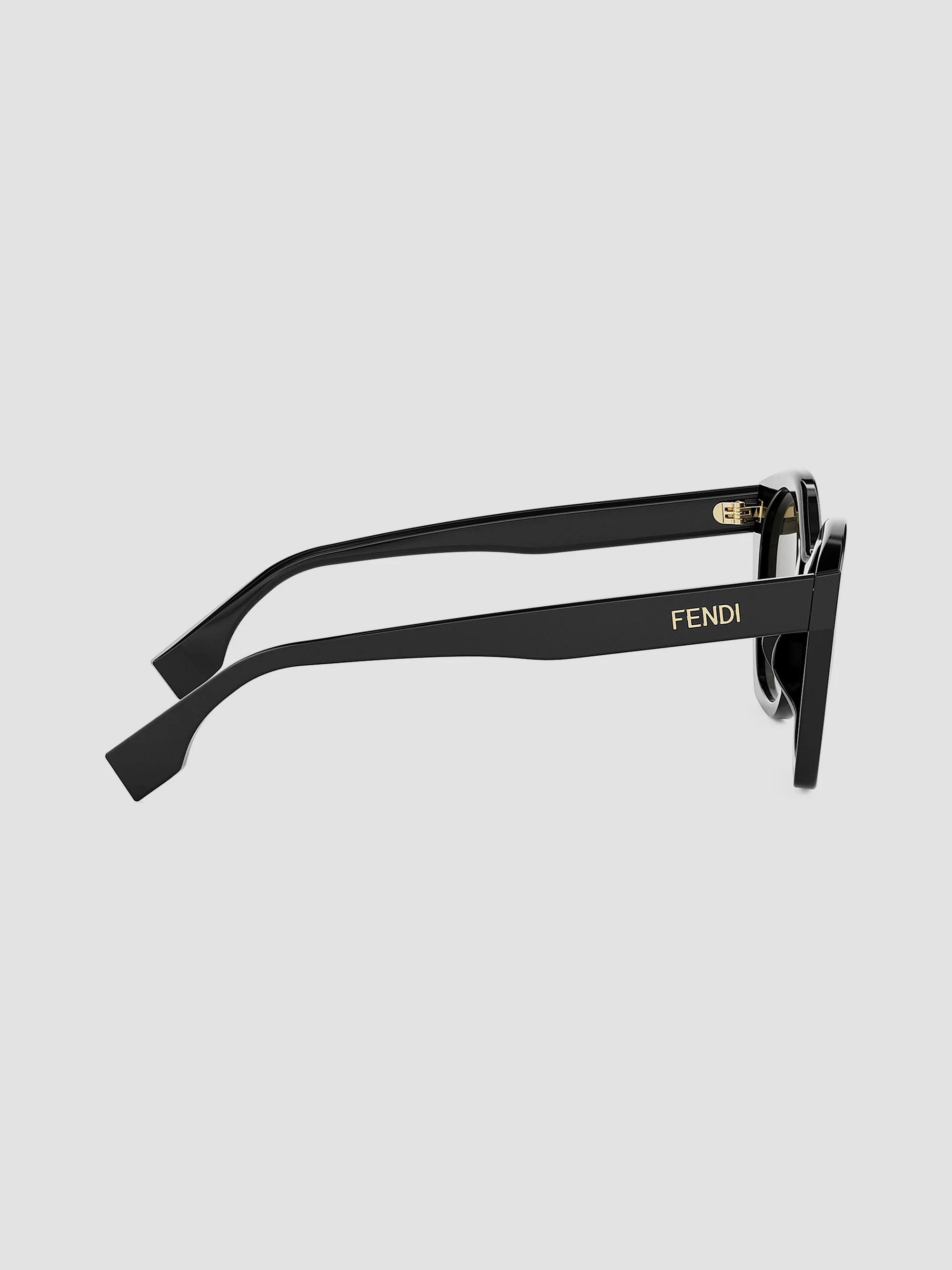 Fendi Lettering 54MM Geometric Sunglasses | Saks Fifth Avenue