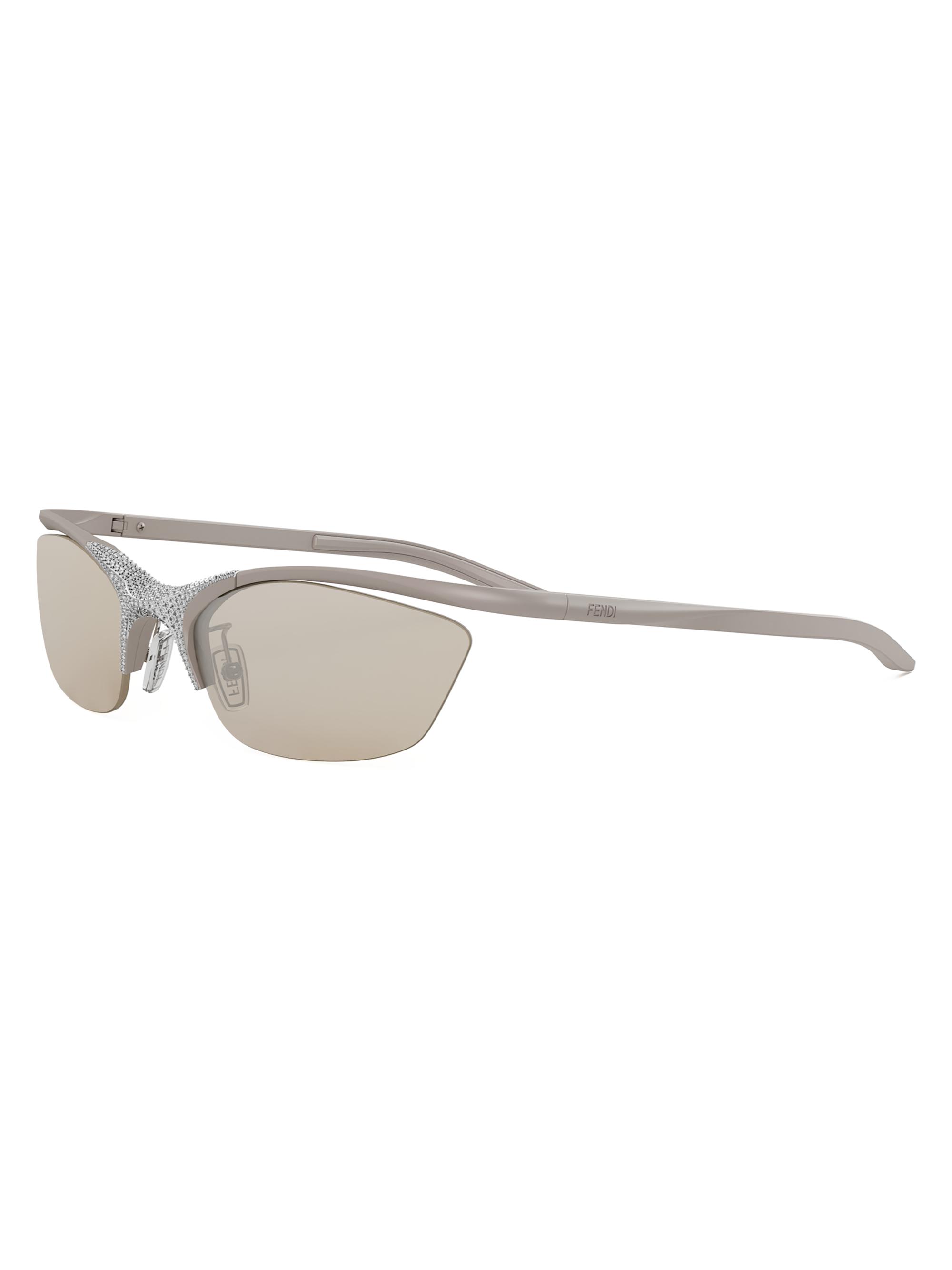 Fendi Women's  Signature 62MM Cat Eye Sunglasses - Matte Light Brown