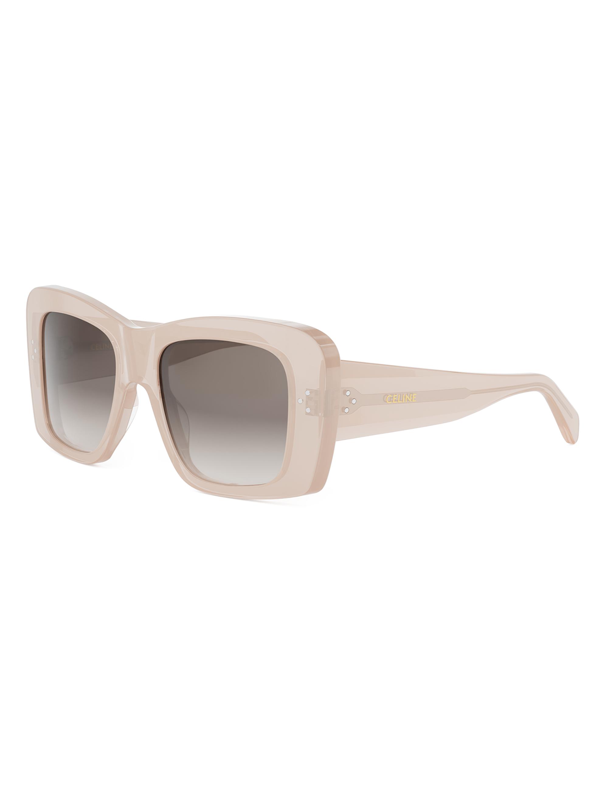 CELINE Women's 3 Dots 54MM Geometric Sunglasses - Pink Gradient Brown