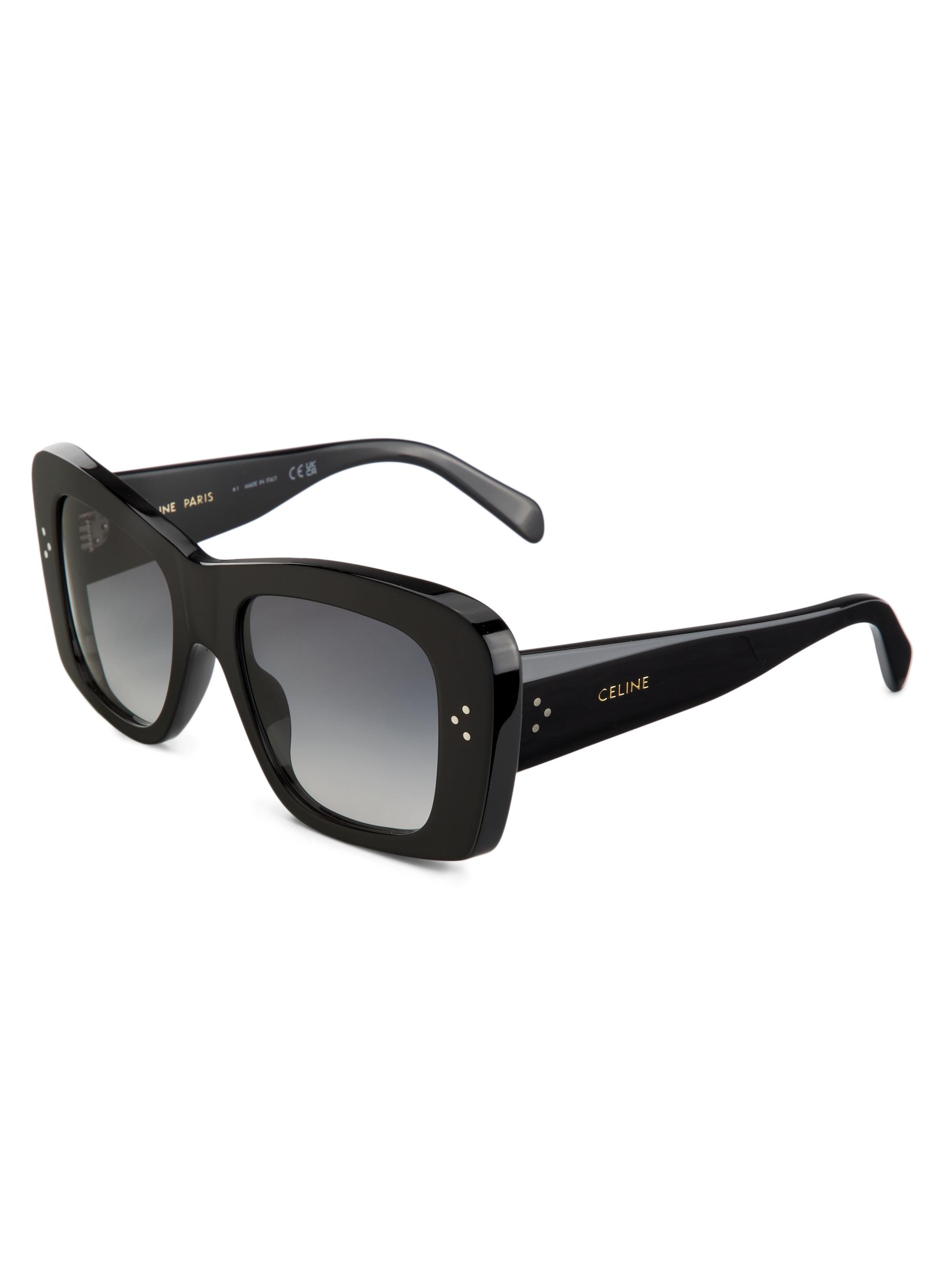 セリーヌ CELINE Triomphe 54mm Rectangular Sunglasses | Saks Fifth Avenue