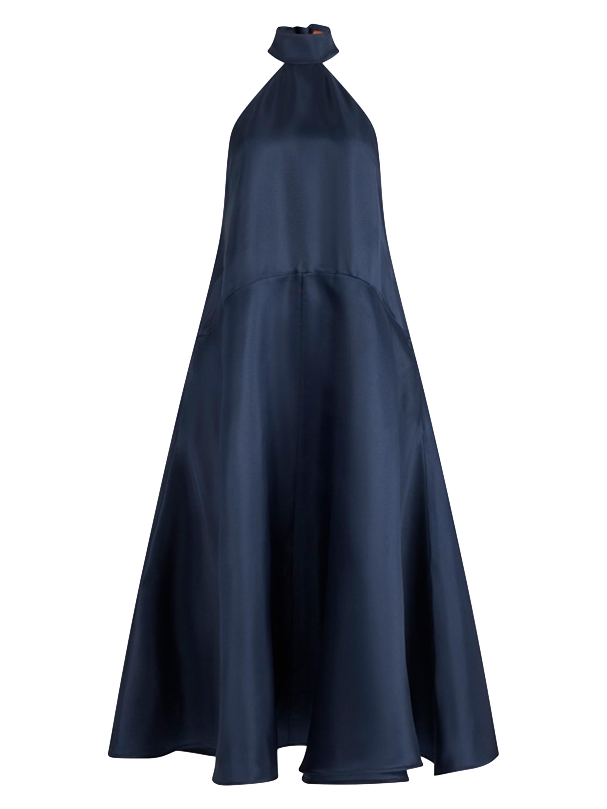 Altuzarra Women's Becca Halter A-Line Gown - Navy