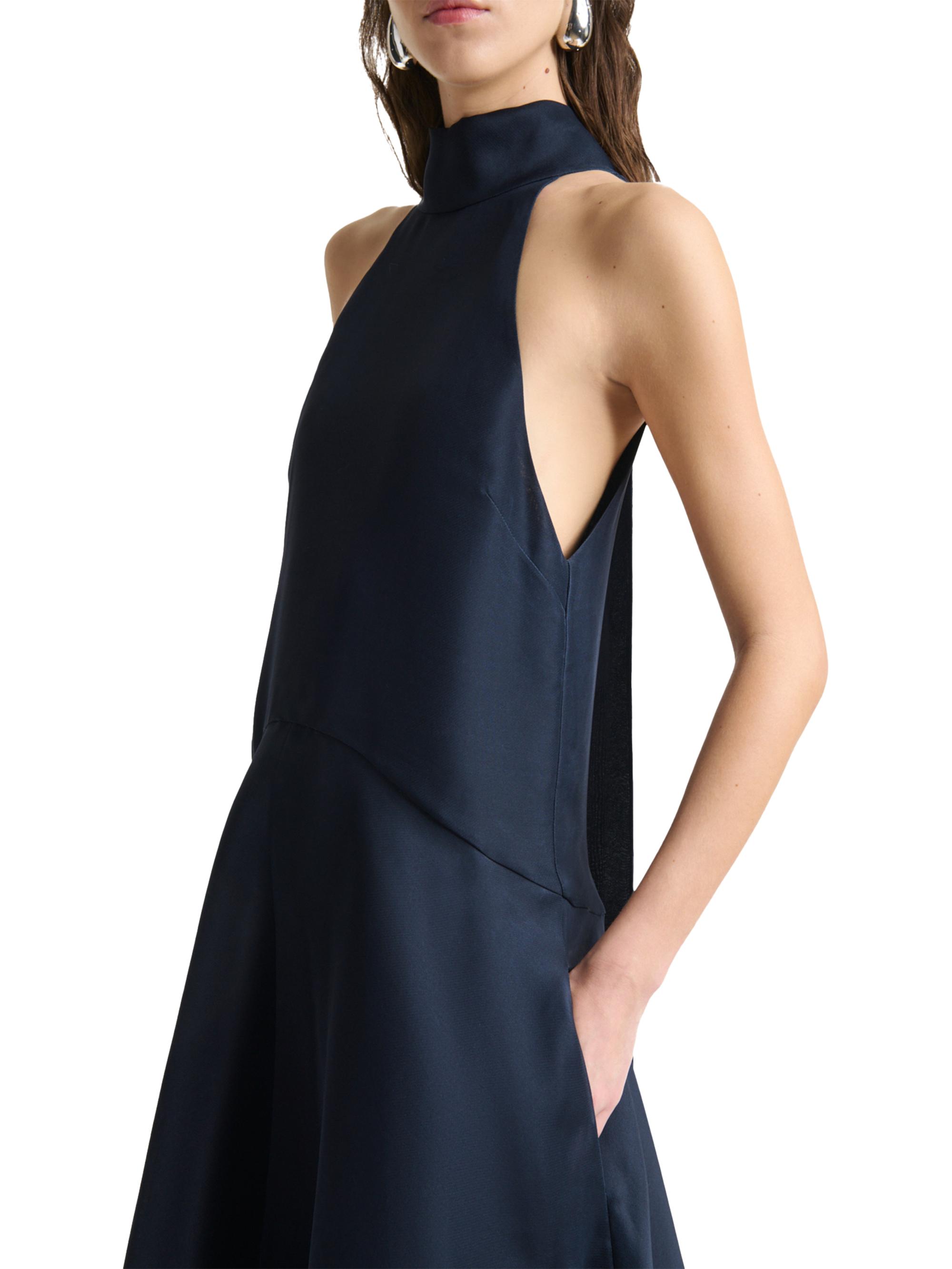 chiffon halter wedding dress Lady Black Tie - Tara Gown - Flowy Chiffon Halter Dress main image 1