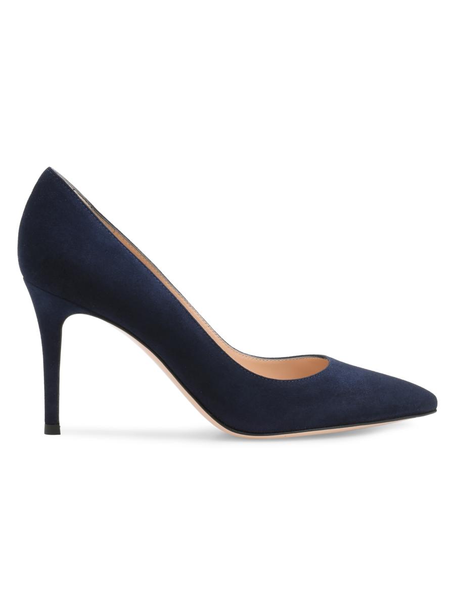 Gianvito Rossi Texas 85MM Suede Pumps | Saks Fifth Avenue