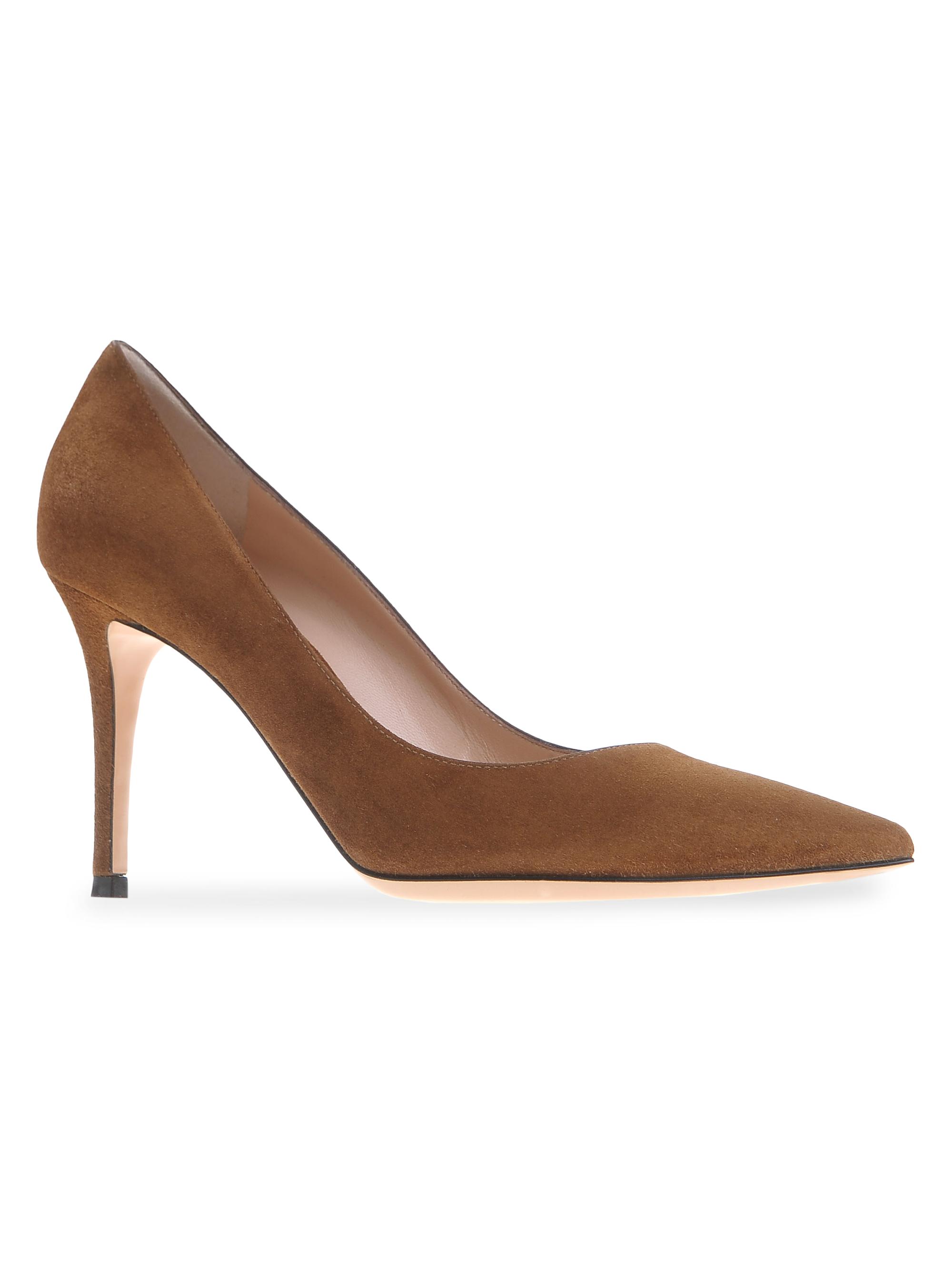 Gianvito Rossi Women's Texas 85MM Suede Pumps - Denim