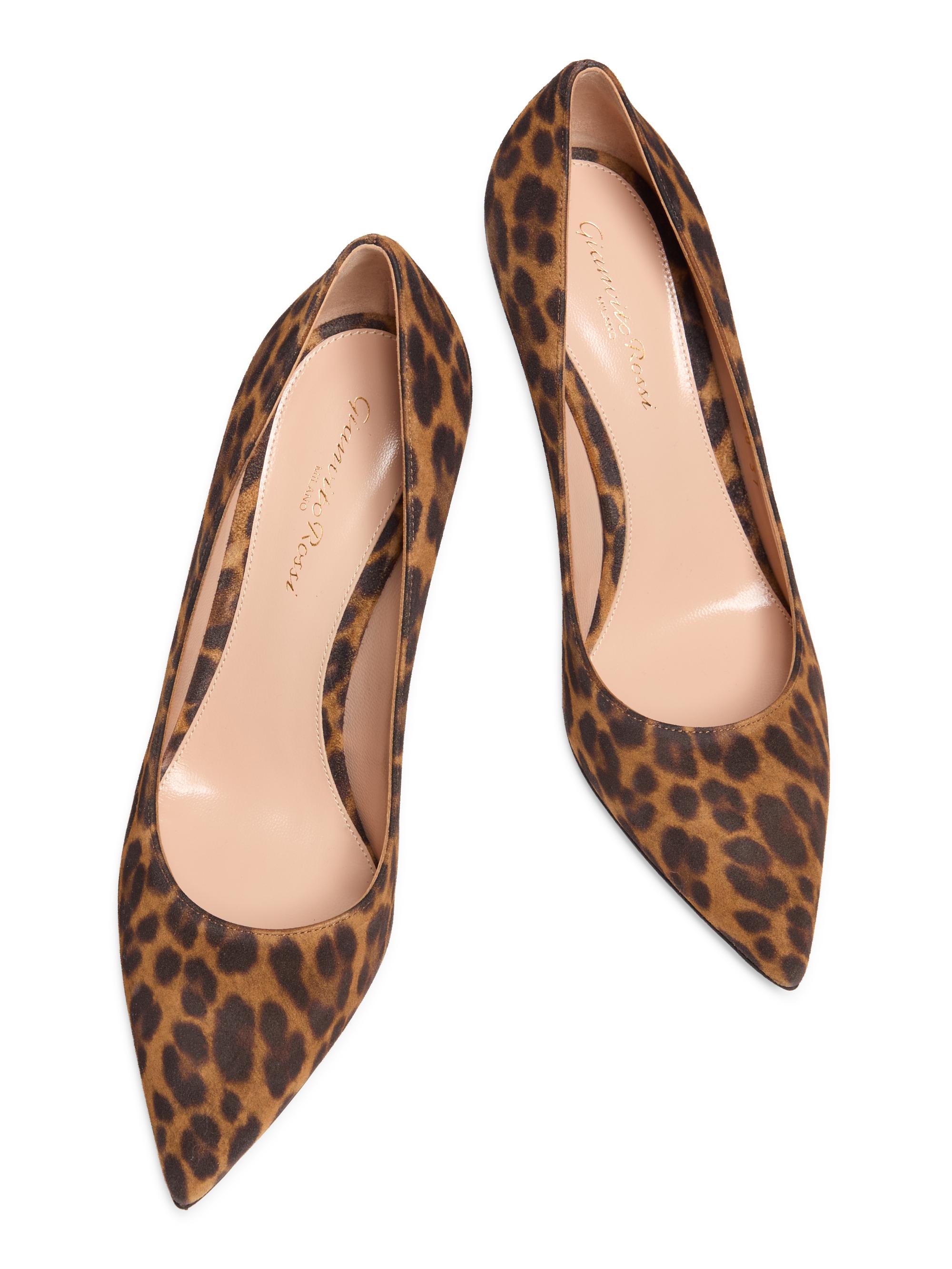 Gianvito Rossi Gianvito 85MM Camoscio Leopard Print Pumps | Saks