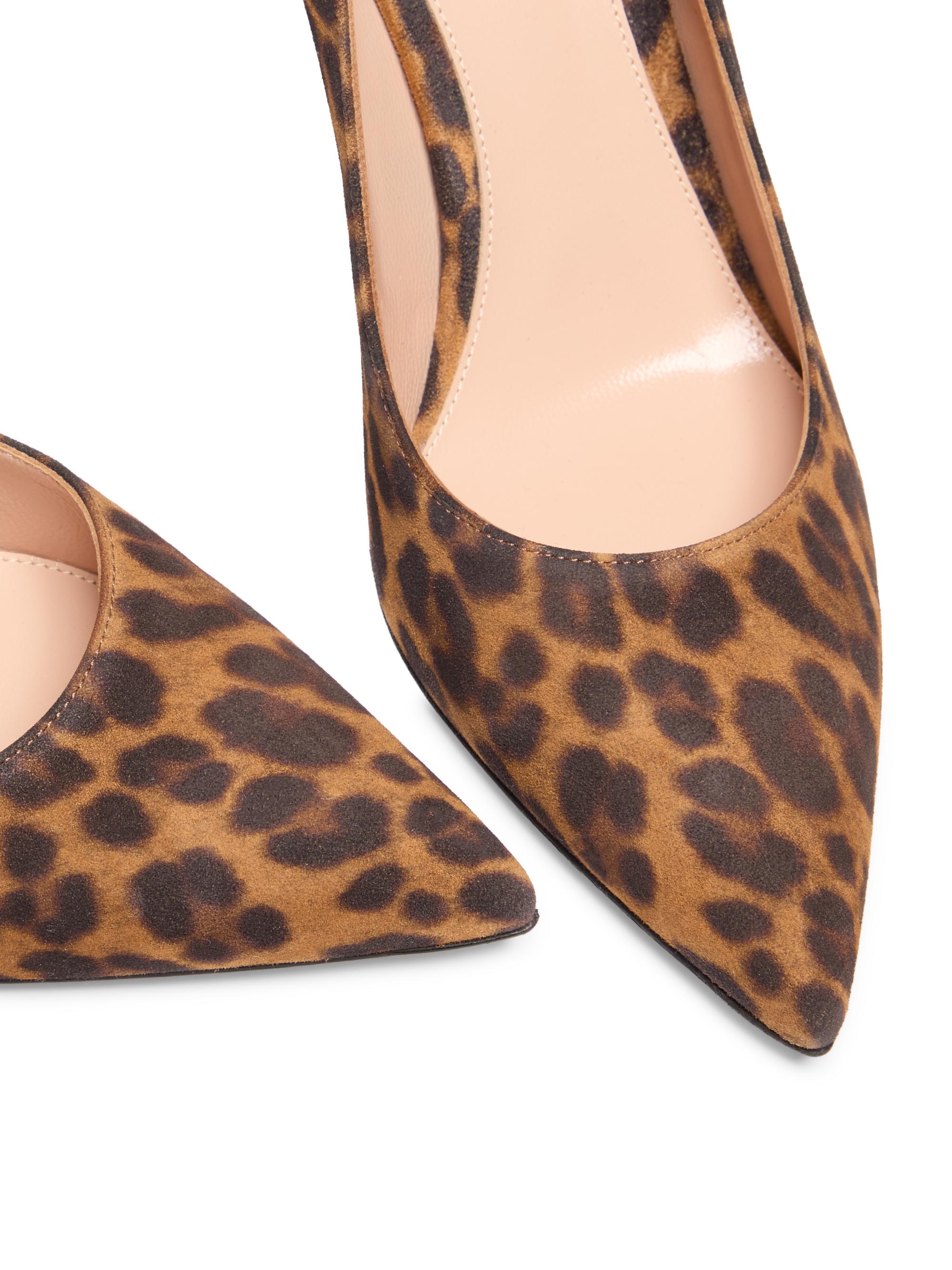 Gianvito Rossi Gianvito 85MM Camoscio Leopard Print Pumps | Saks