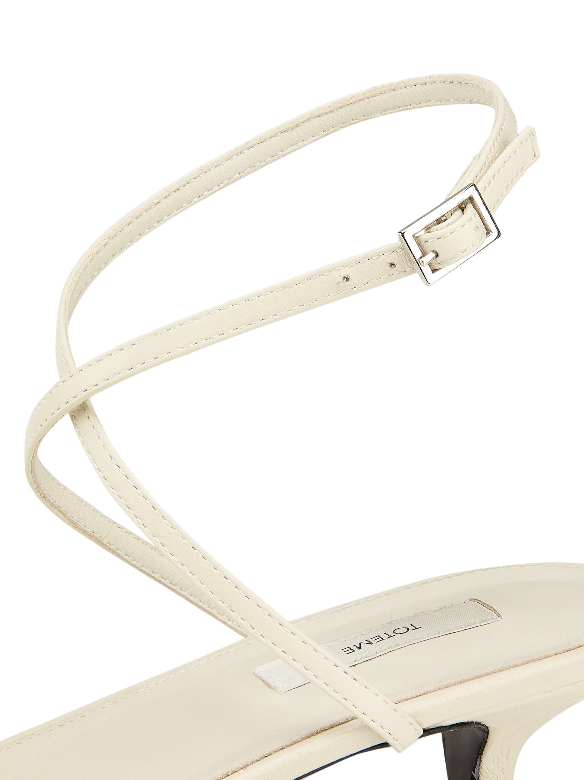 Toteme Crossover 35MM Leather Sandals | Saks Fifth Avenue