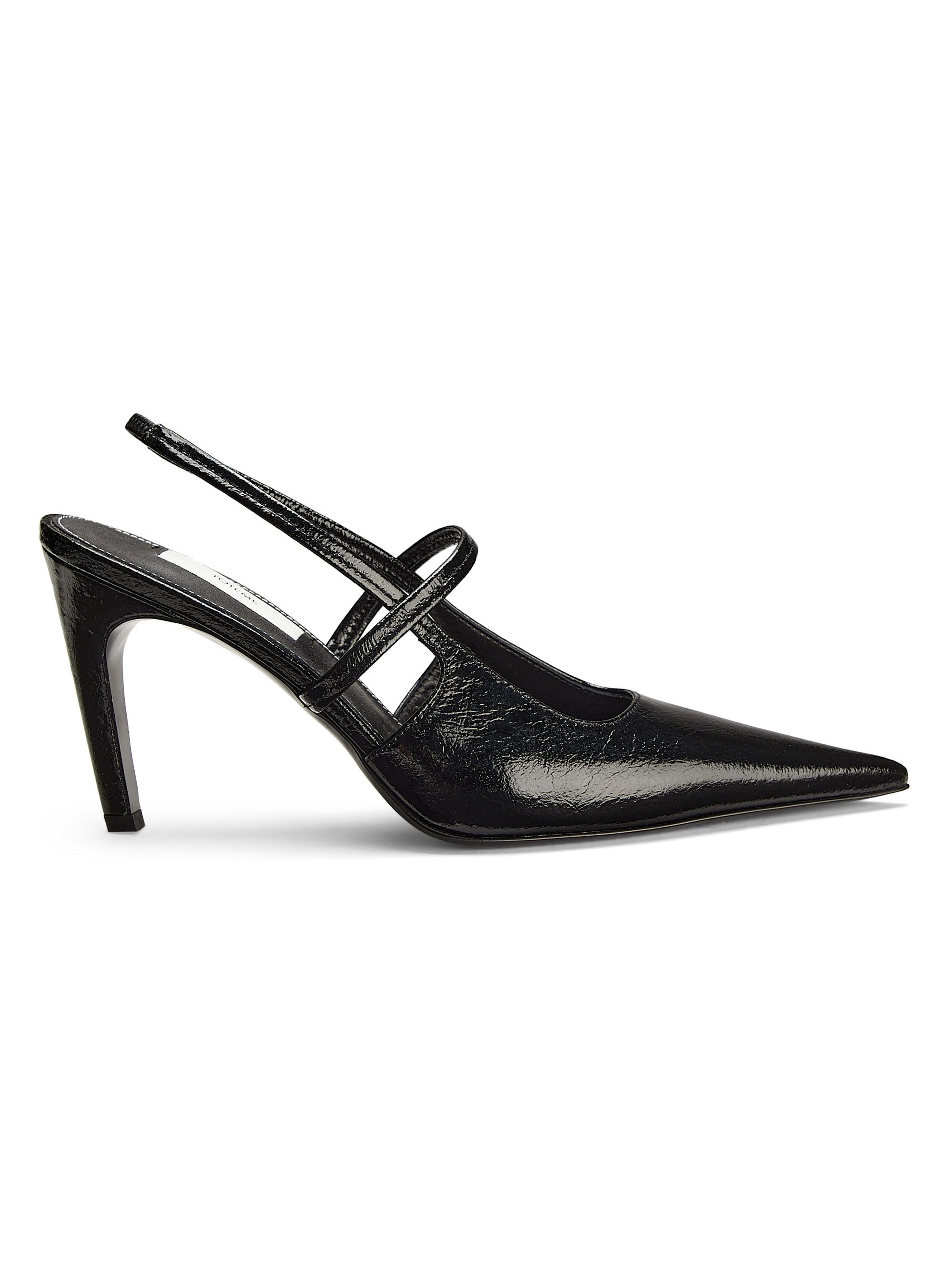 Toteme Women's 90MM Leather Slingback Pumps - Black