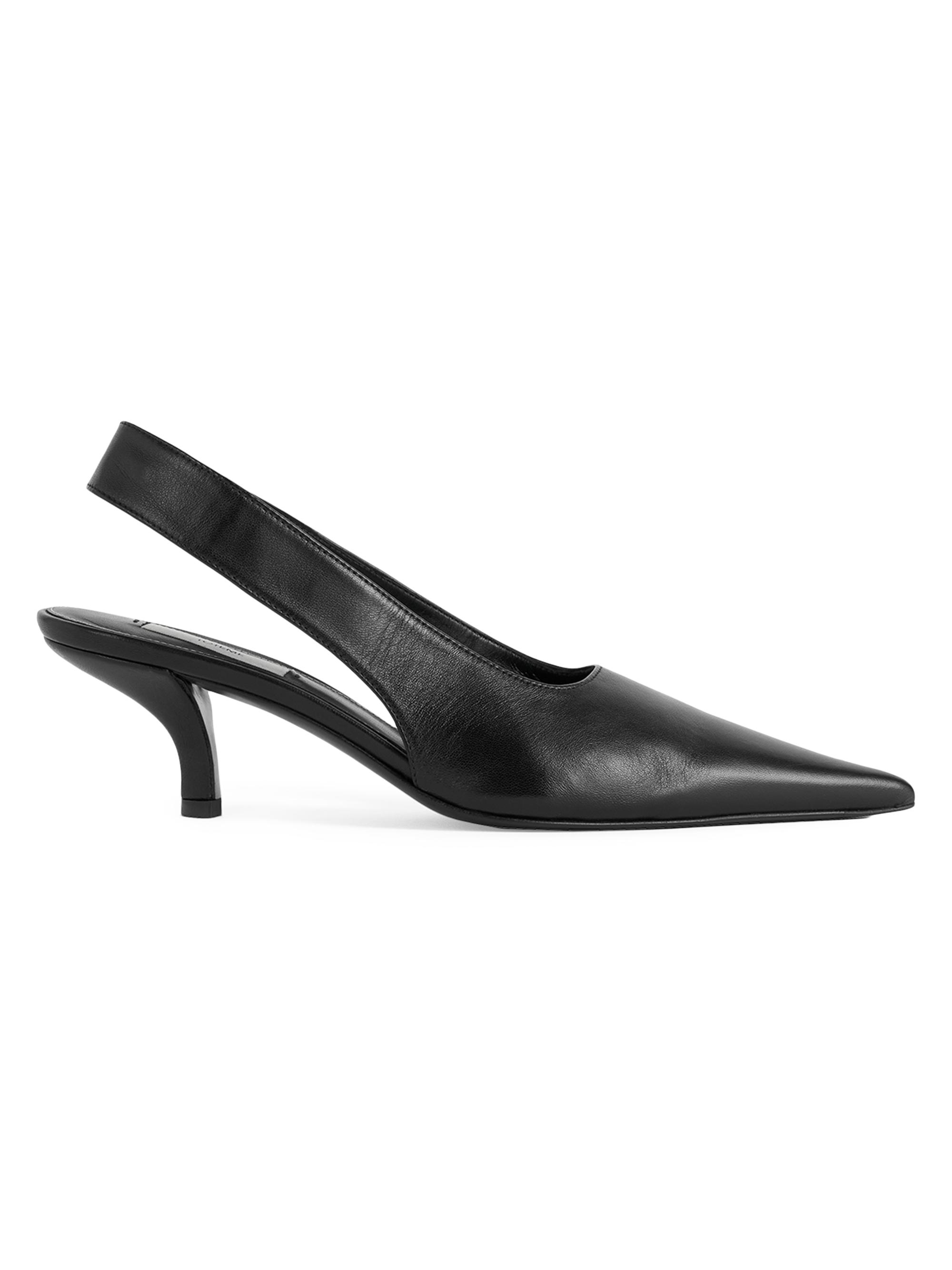 Toteme Women's 55MM Leather Slingback Pumps - Black