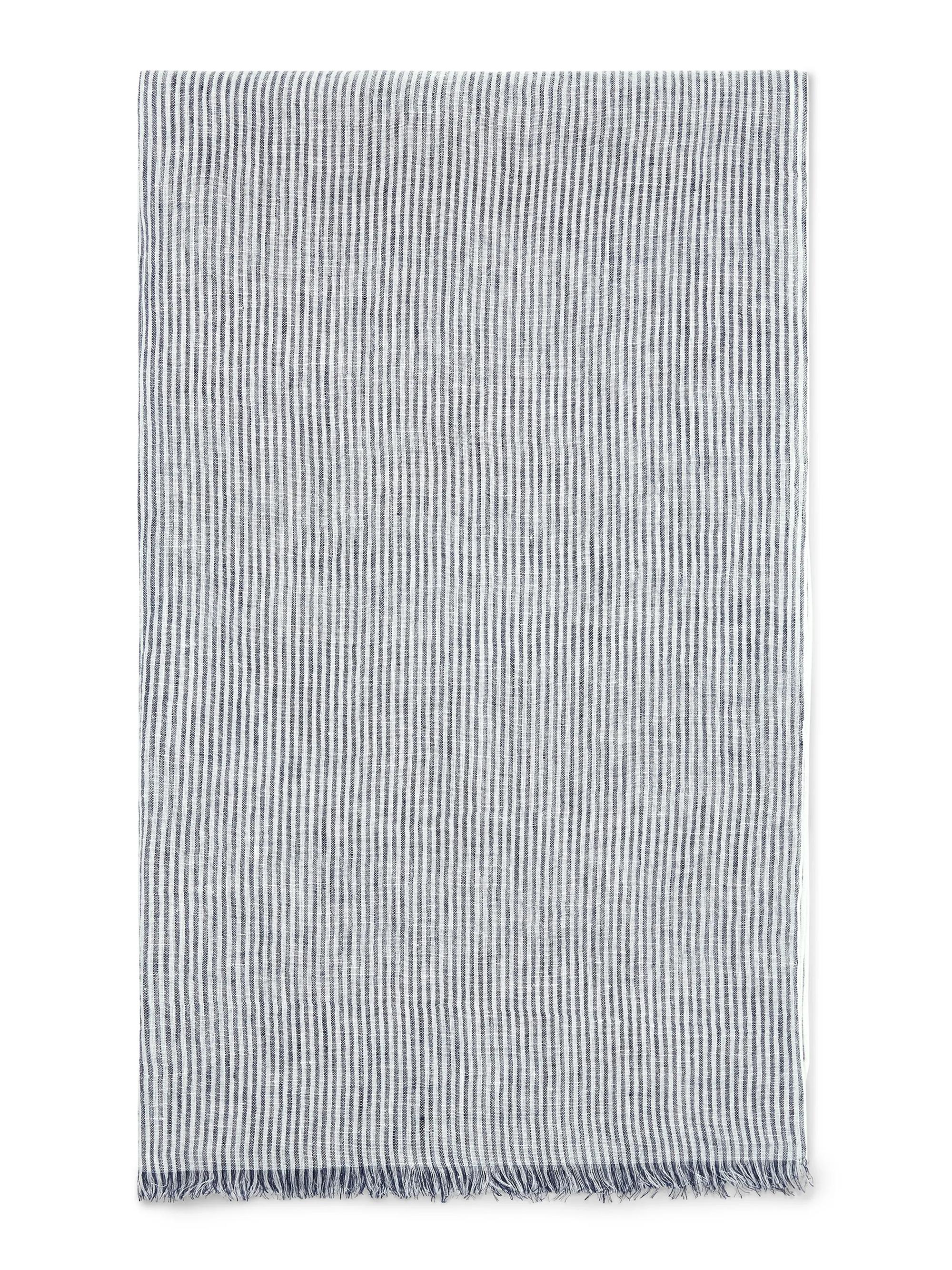 Brunello Cucinelli Women's Striped Linen Scarf - Beige