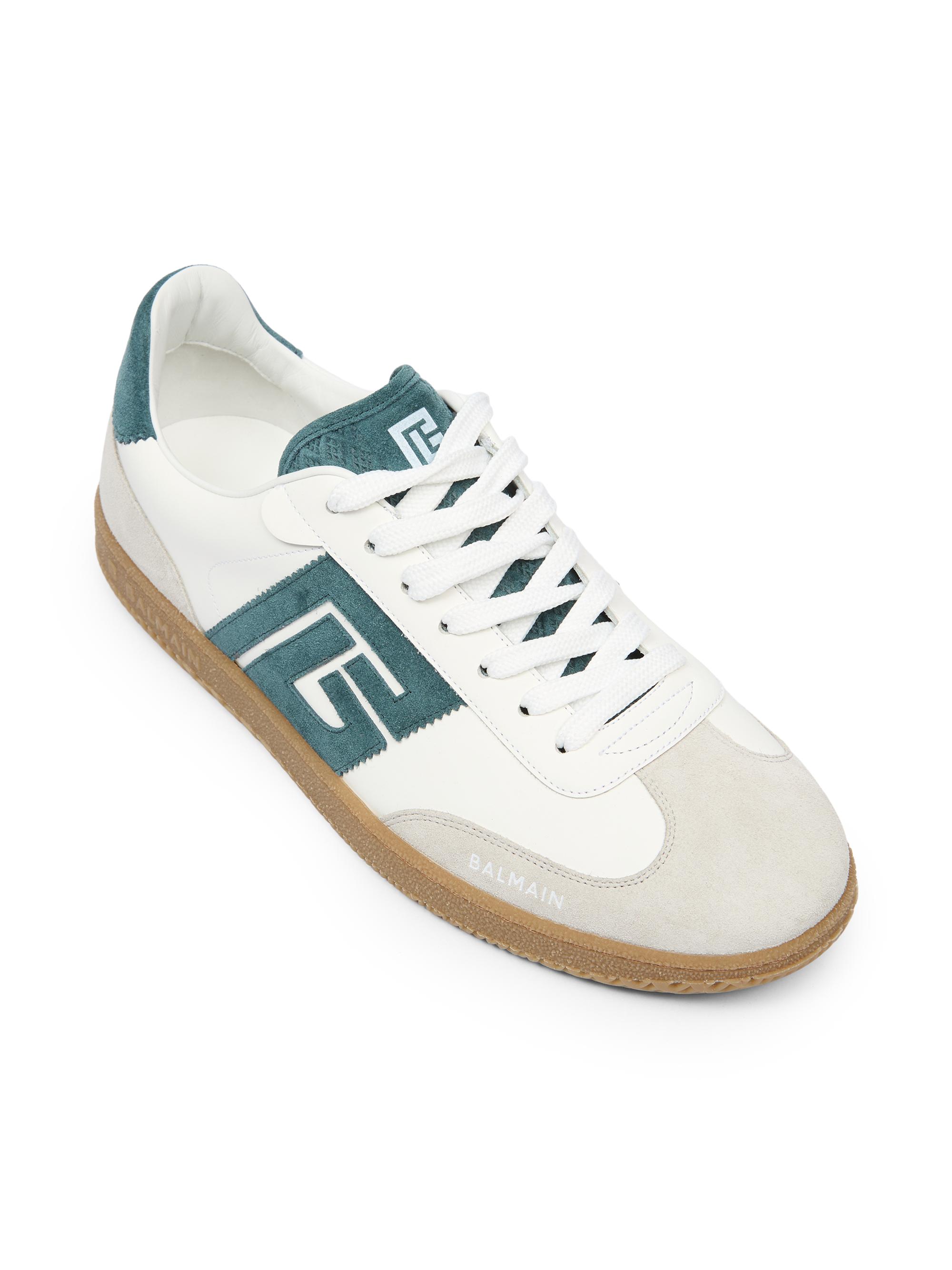 Balmain Swan Logo Leather Low-Top Sneakers | Saks Fifth Avenue