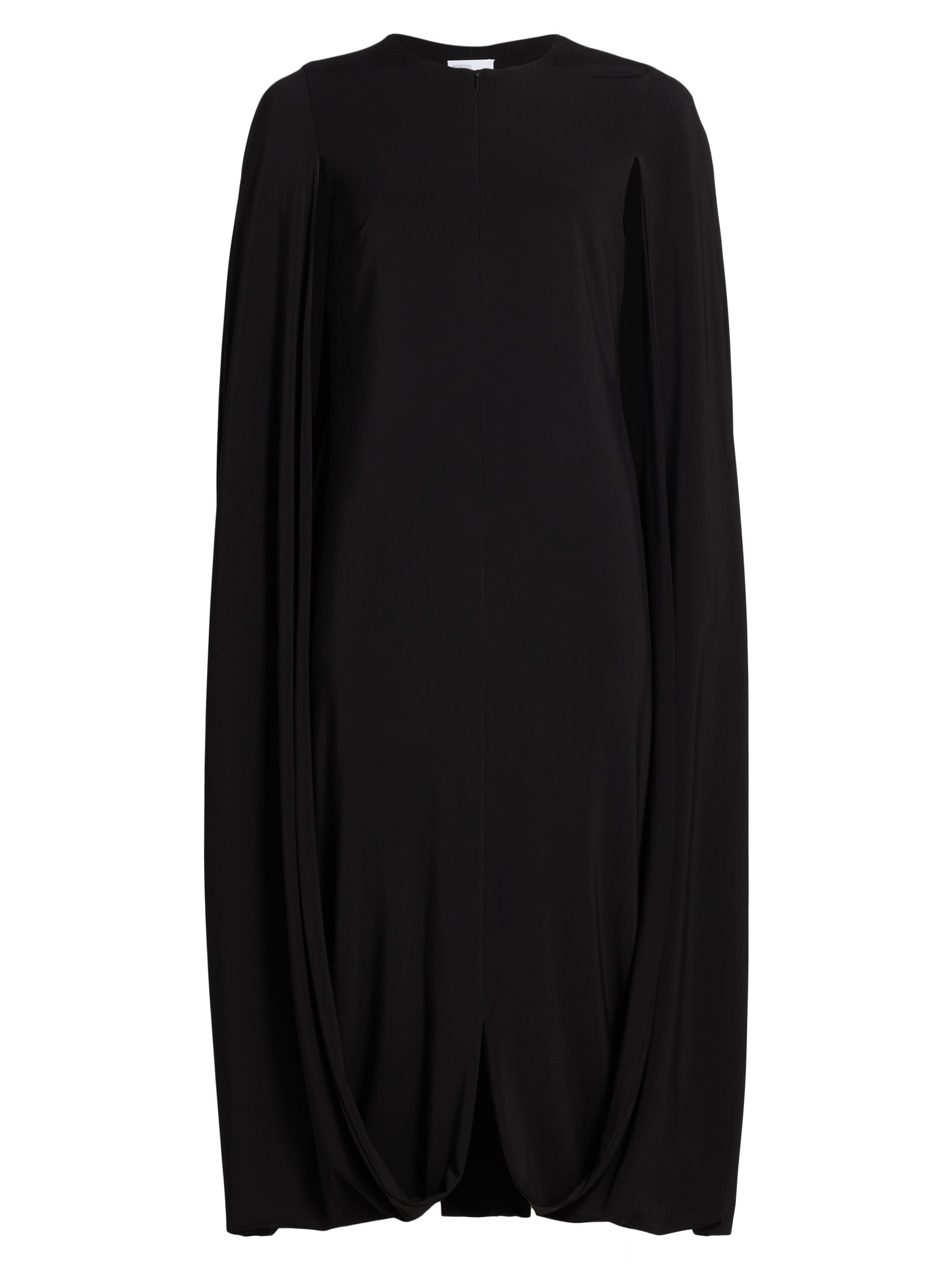 Rosetta Getty Women's Fold Cape Cocoon Dress - Black
