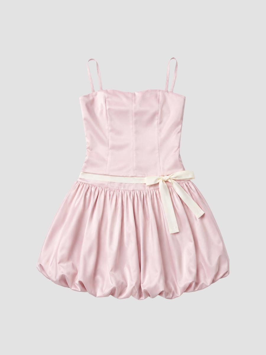 Theme Girl's Girl's Bailey Taffeta Bubble Dress In Mauve