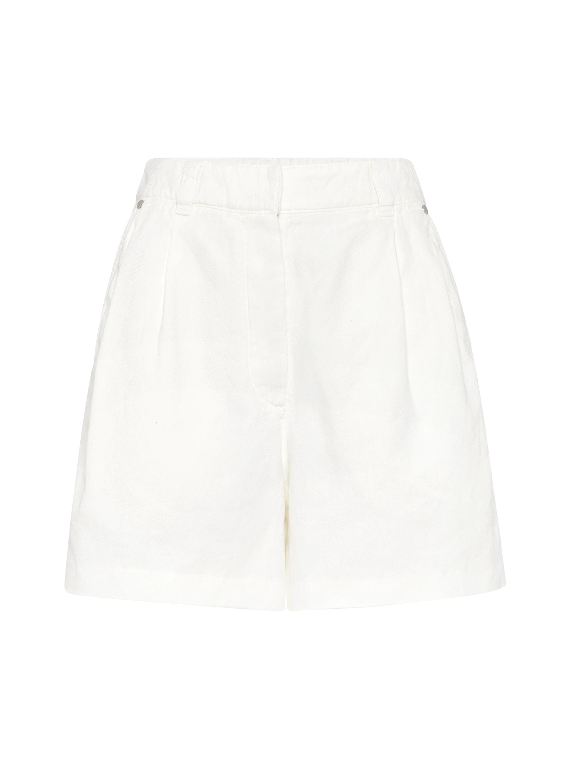 Brunello Cucinelli Women's Cover Baggy Shorts - White