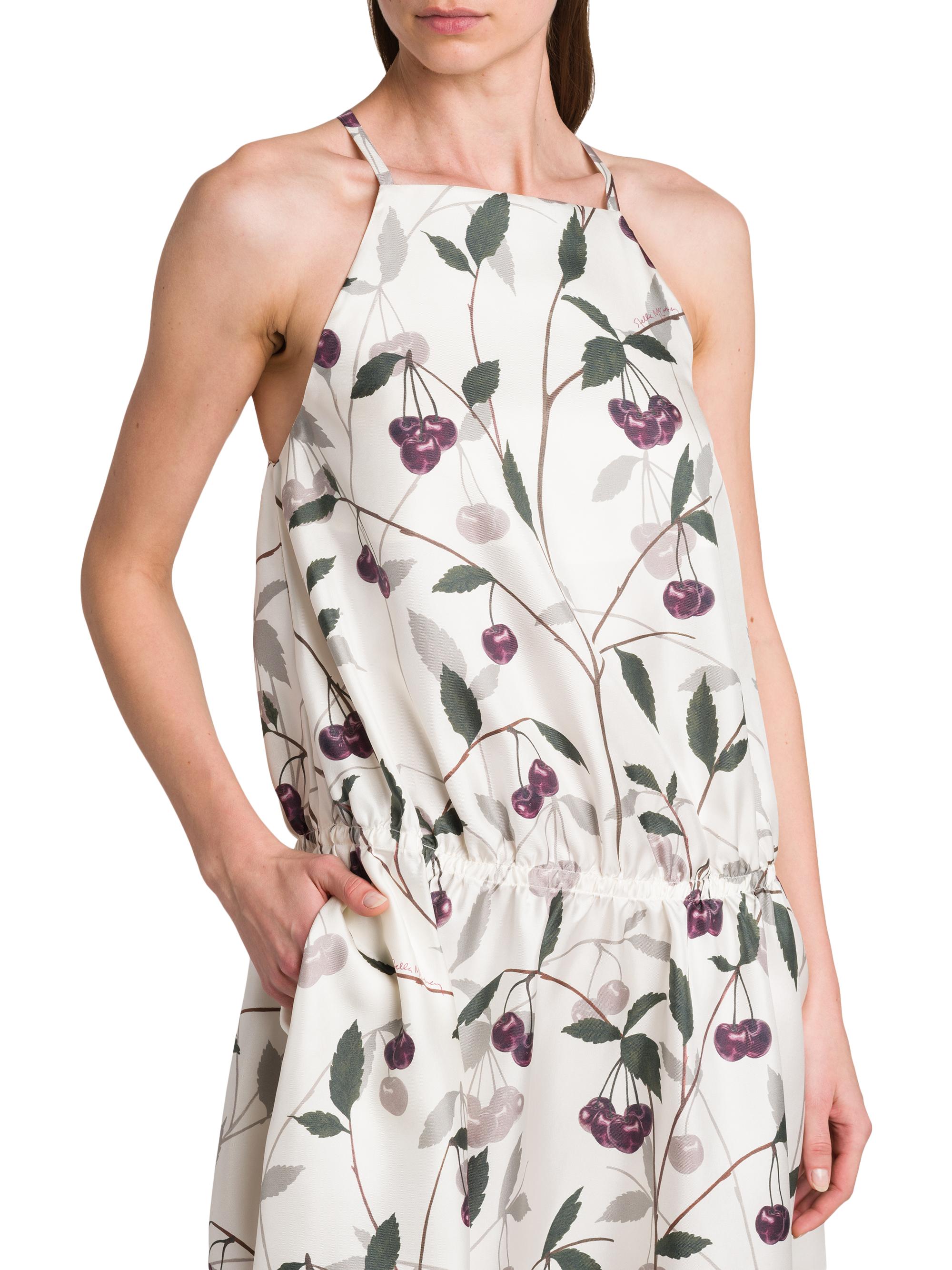 Stella McCartney High Summer Cherry Silk Minidress | Saks Fifth Avenue