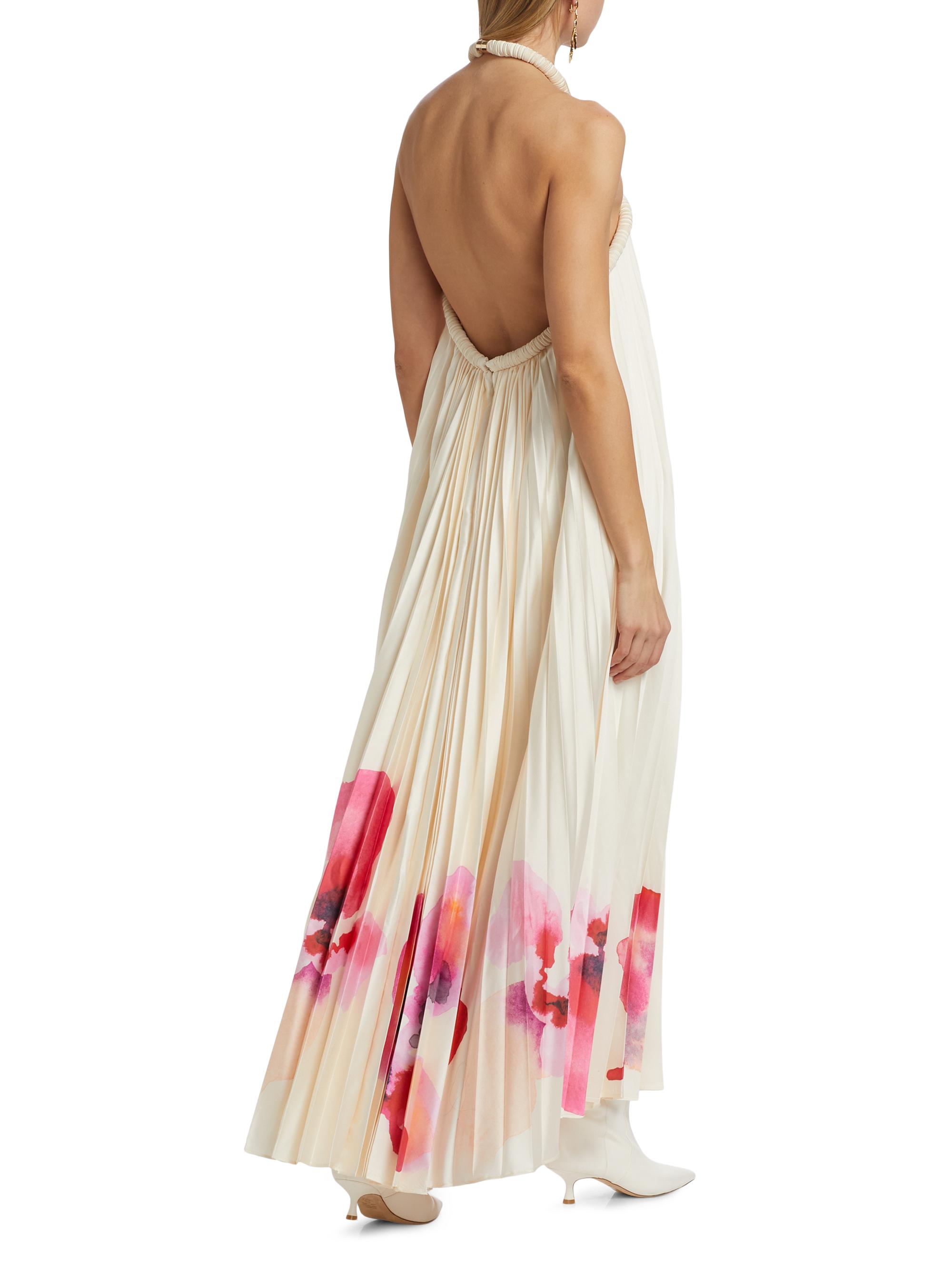 Acler Women's Fixby Halter Maxi Dress - Pearl Embrace - Size 2