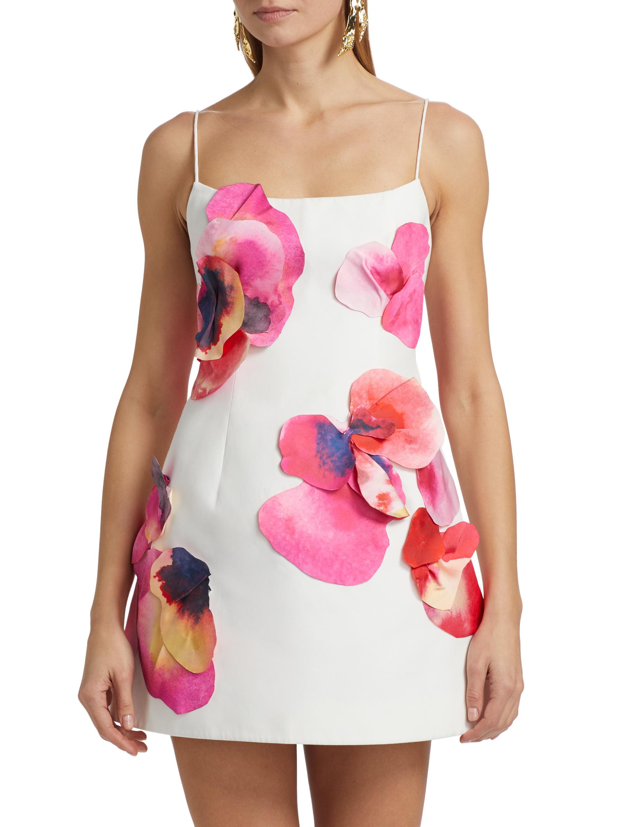 slim fit dress slacks Fable 3D Floral Bubble Dress main image 1