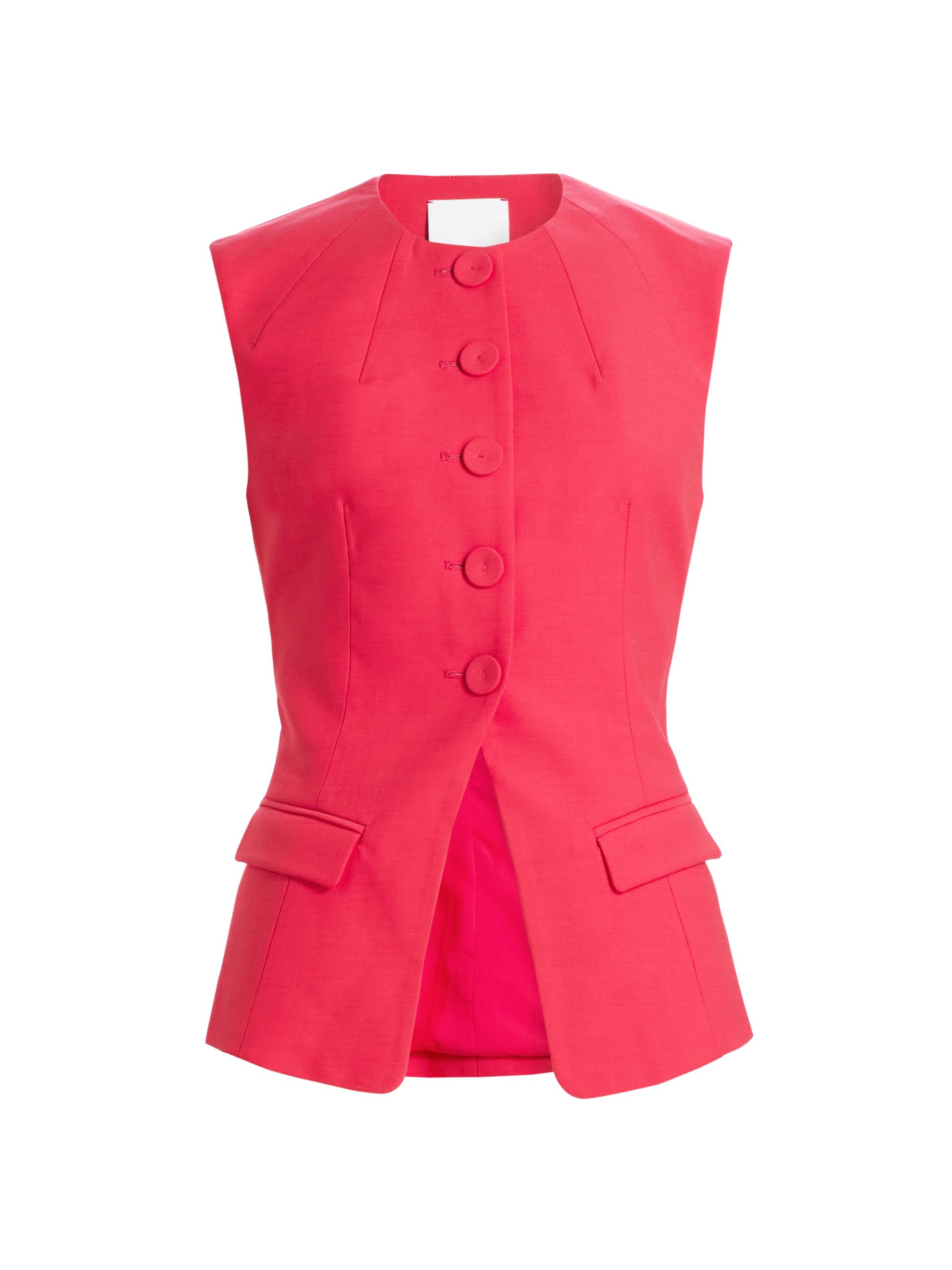 Acler Women's Rodborough Tailored Vest - Pomegranate