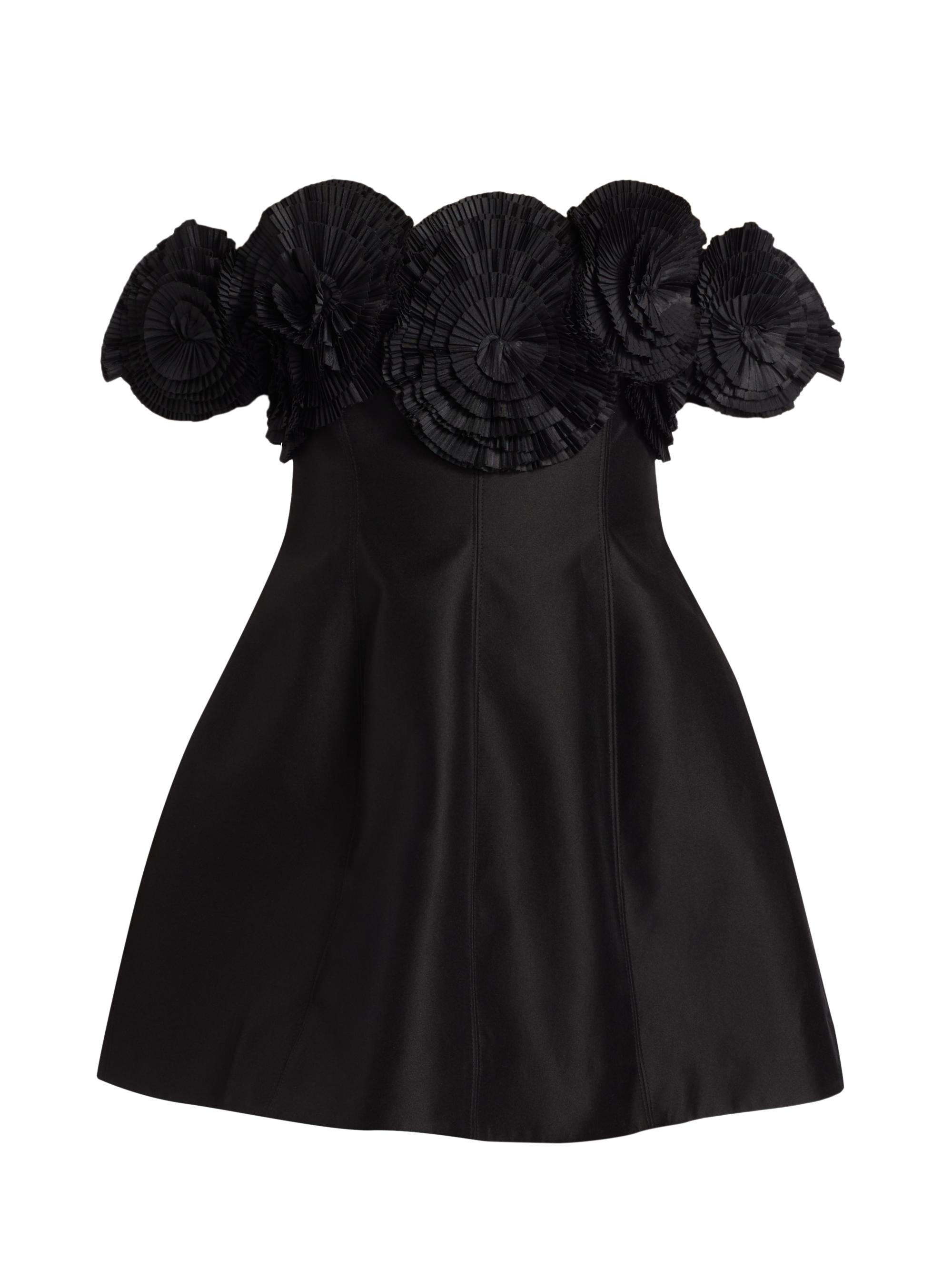 Acler Women's Trusley Off-the-Shoulder Satin Minidress - Black